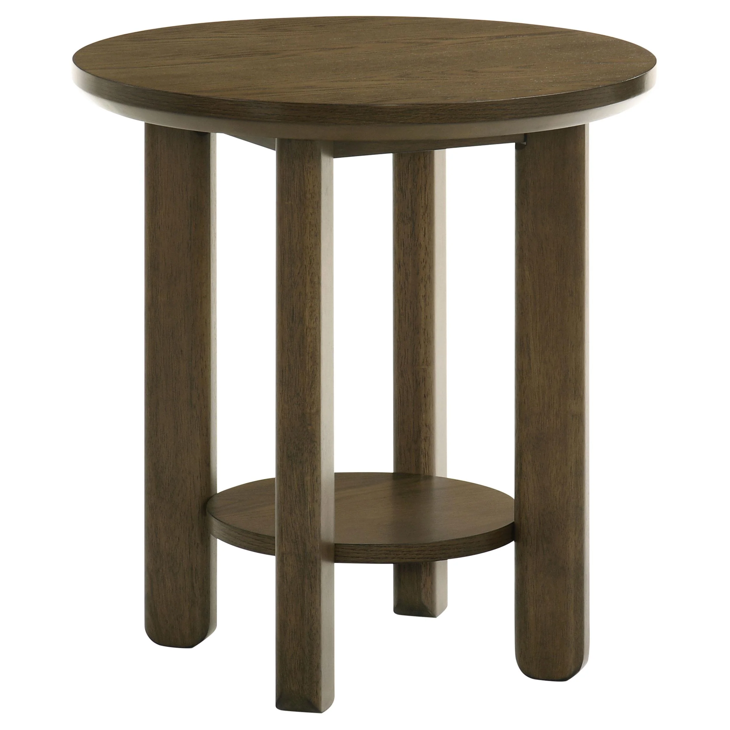 Ottowa 3-piece Round Wood Coffee Table Set Brown - Image 3