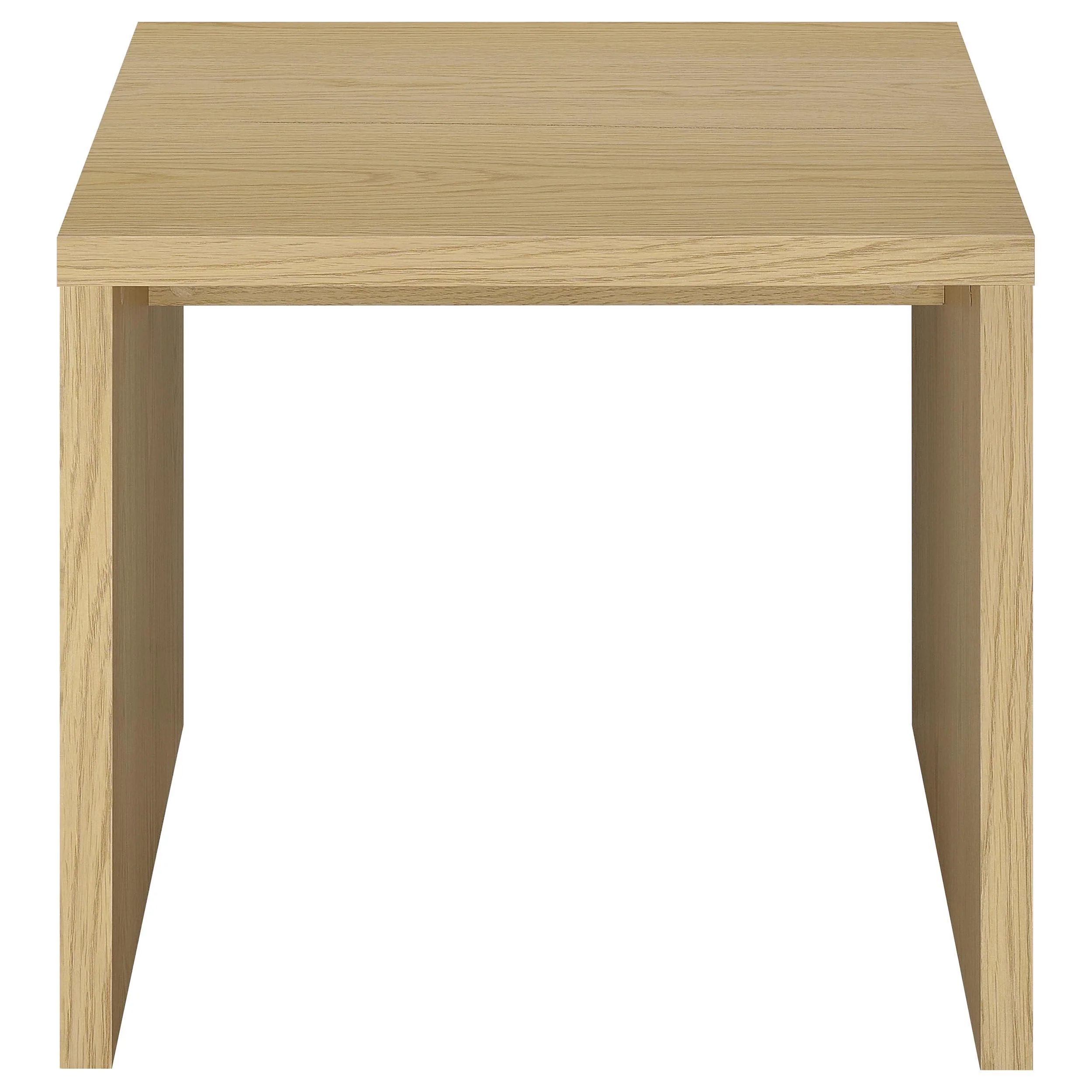 Canoga Engineered Wood Accent Side End Table Light Oak - Image 3
