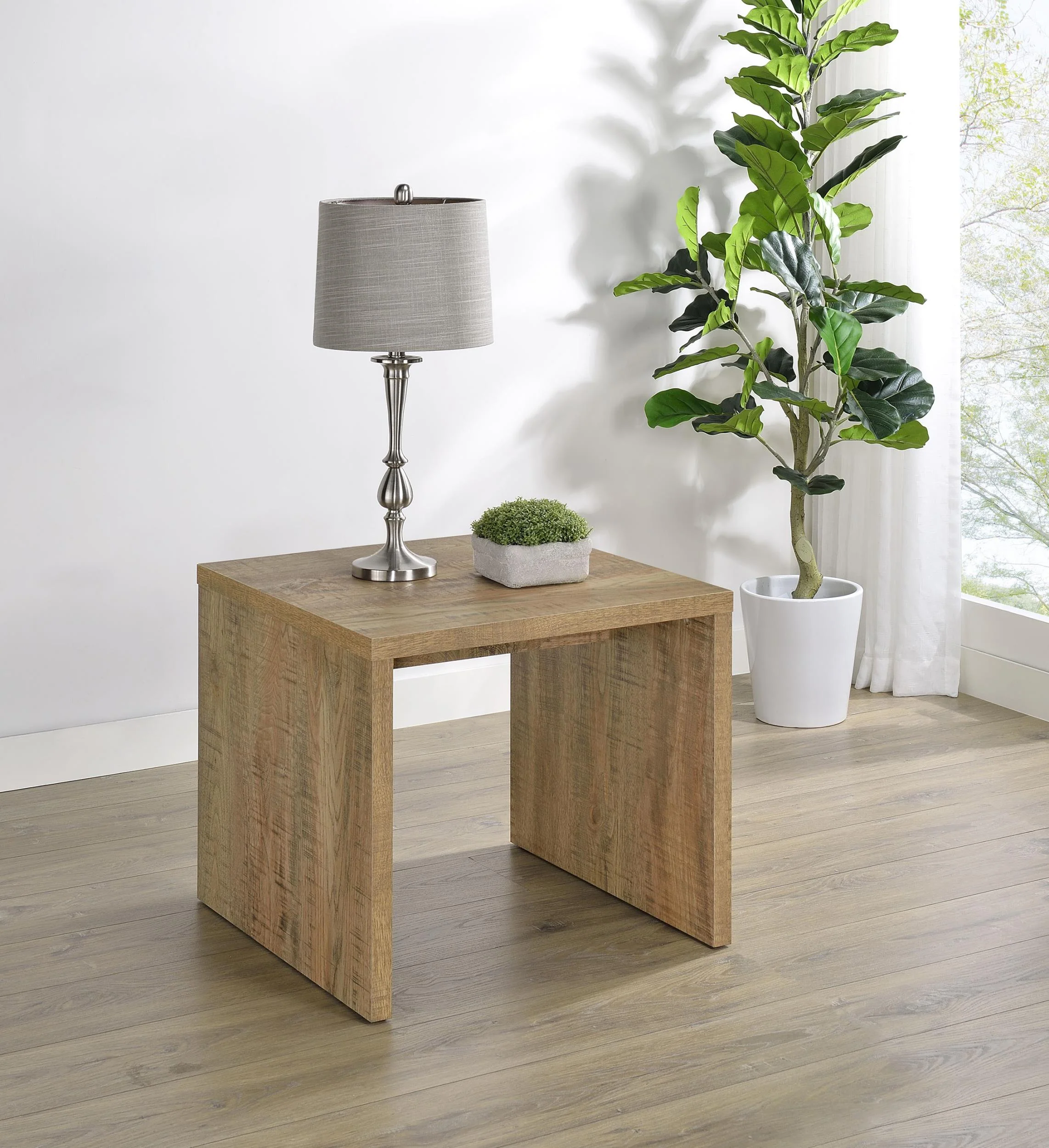 Canoga Engineered Wood Accent Side End Table Mango - Image 2