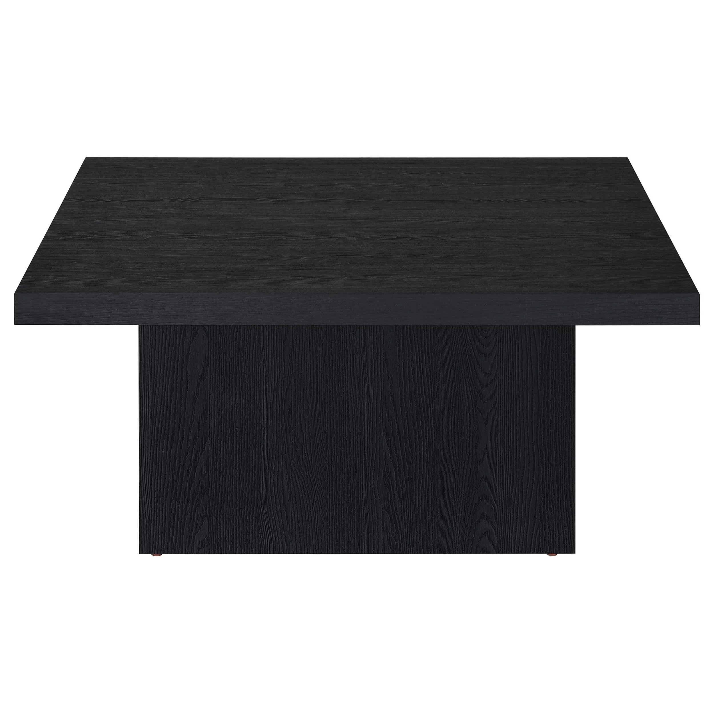 Devar Square Engineered Wood Cocktail Coffee Table Black - Image 3