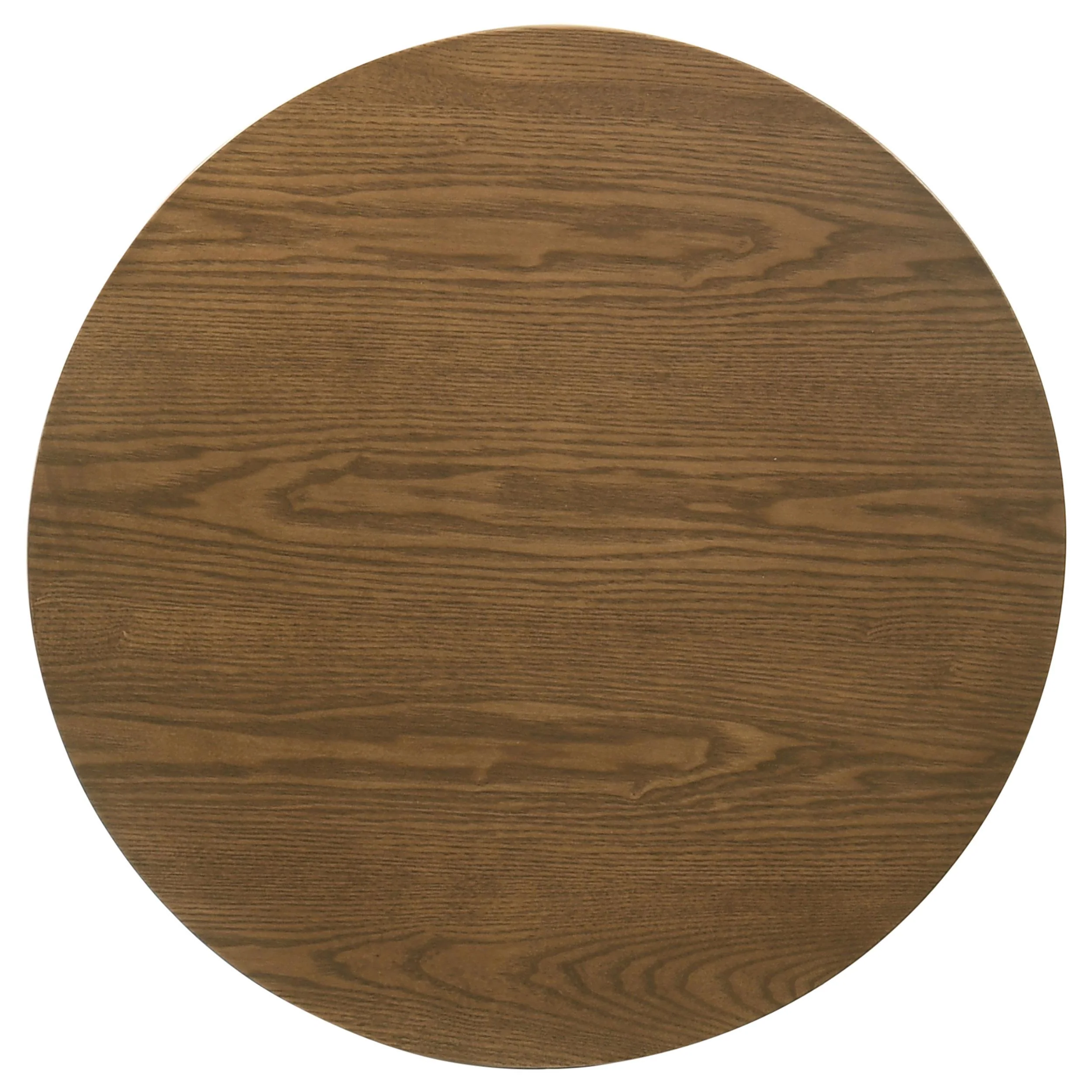 Franklin Round Wood Pedestal Side End Table Dark Brown - Image 2