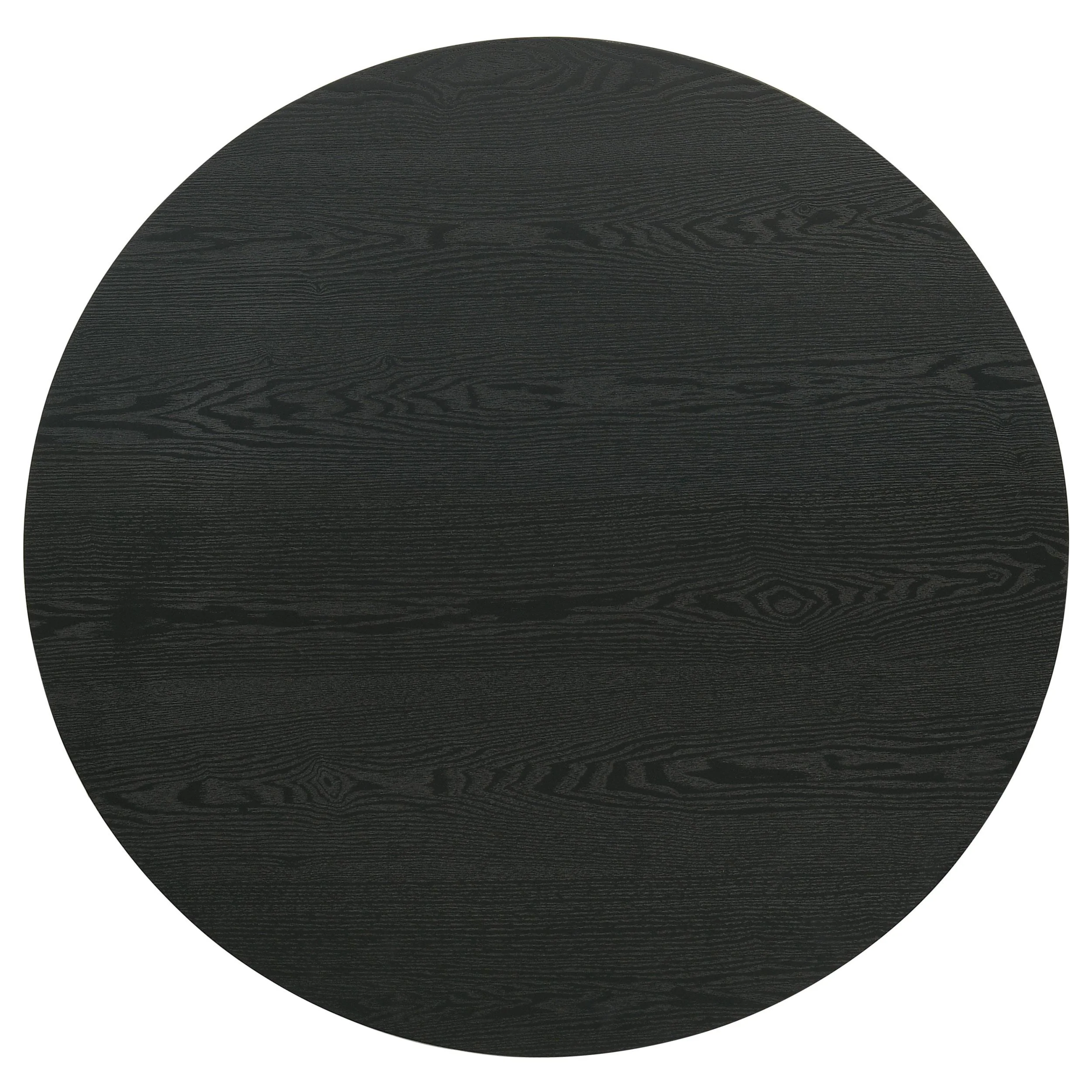 Hamlyn Round Fluted Occasional Cocktail Coffee Table Black - Image 3