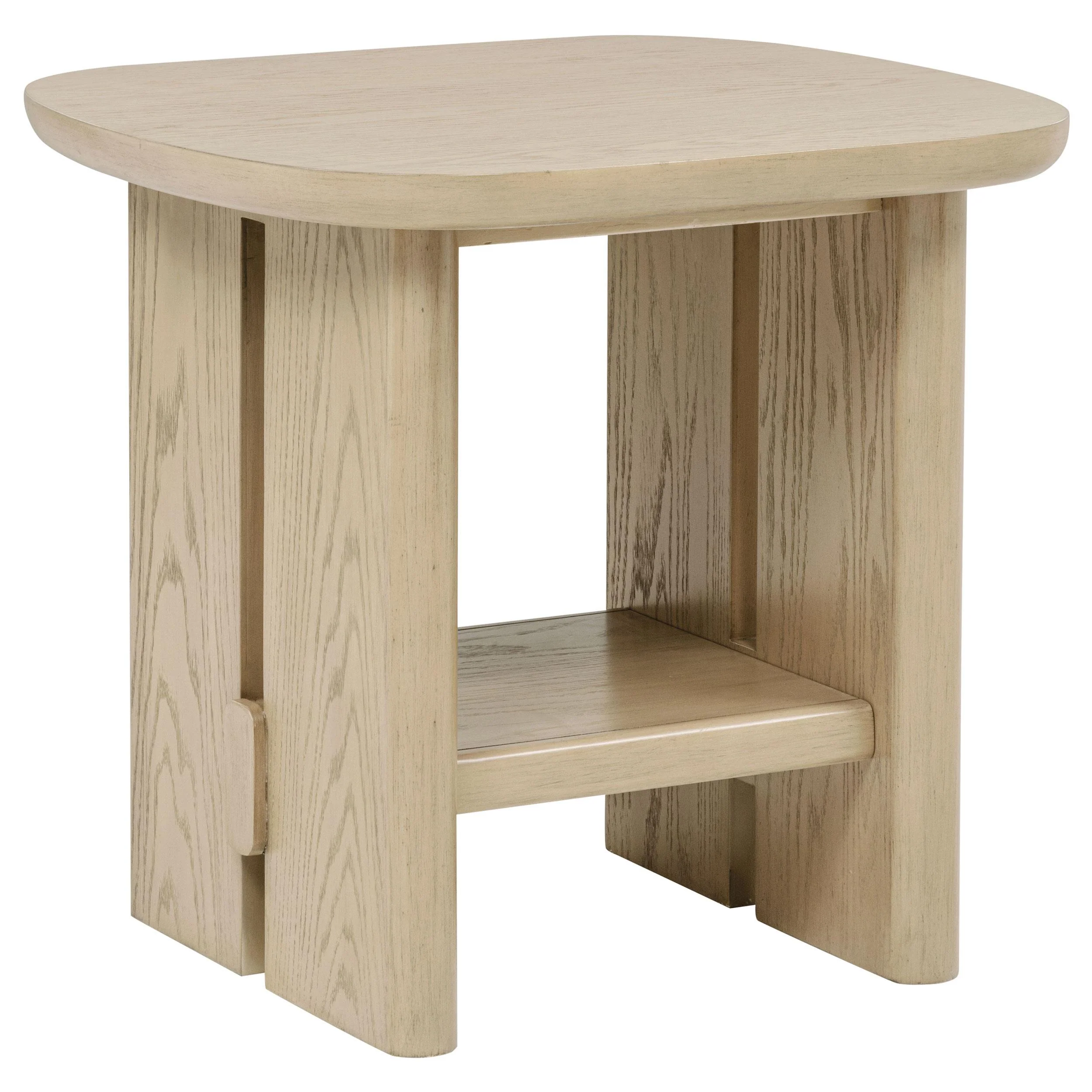 Kailani 3-piece Coastal Coffee and End Table Set Beige Oak - Image 3