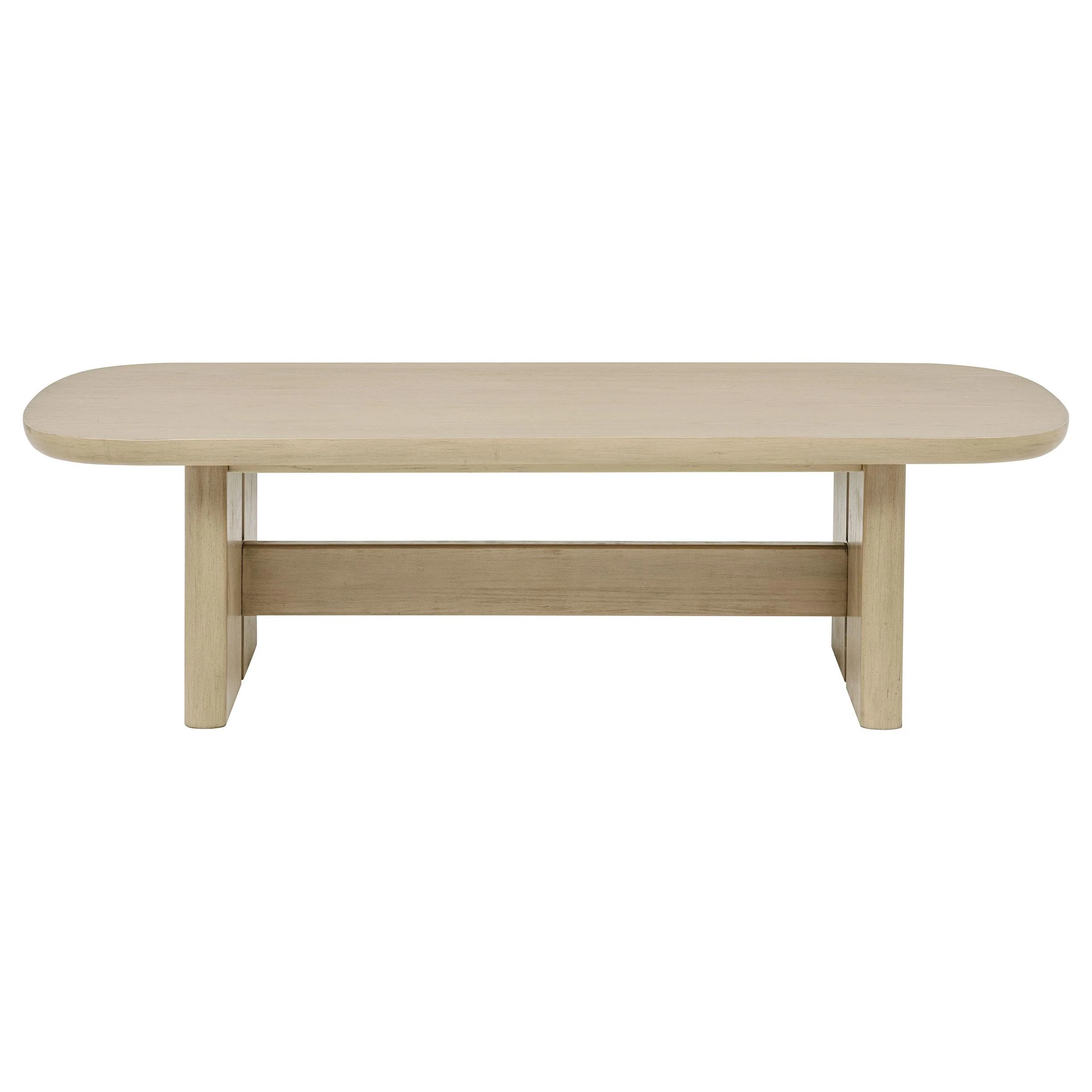 Kailani Coastal Rectangular Cocktail Coffee Table Beige Oak - Image 3
