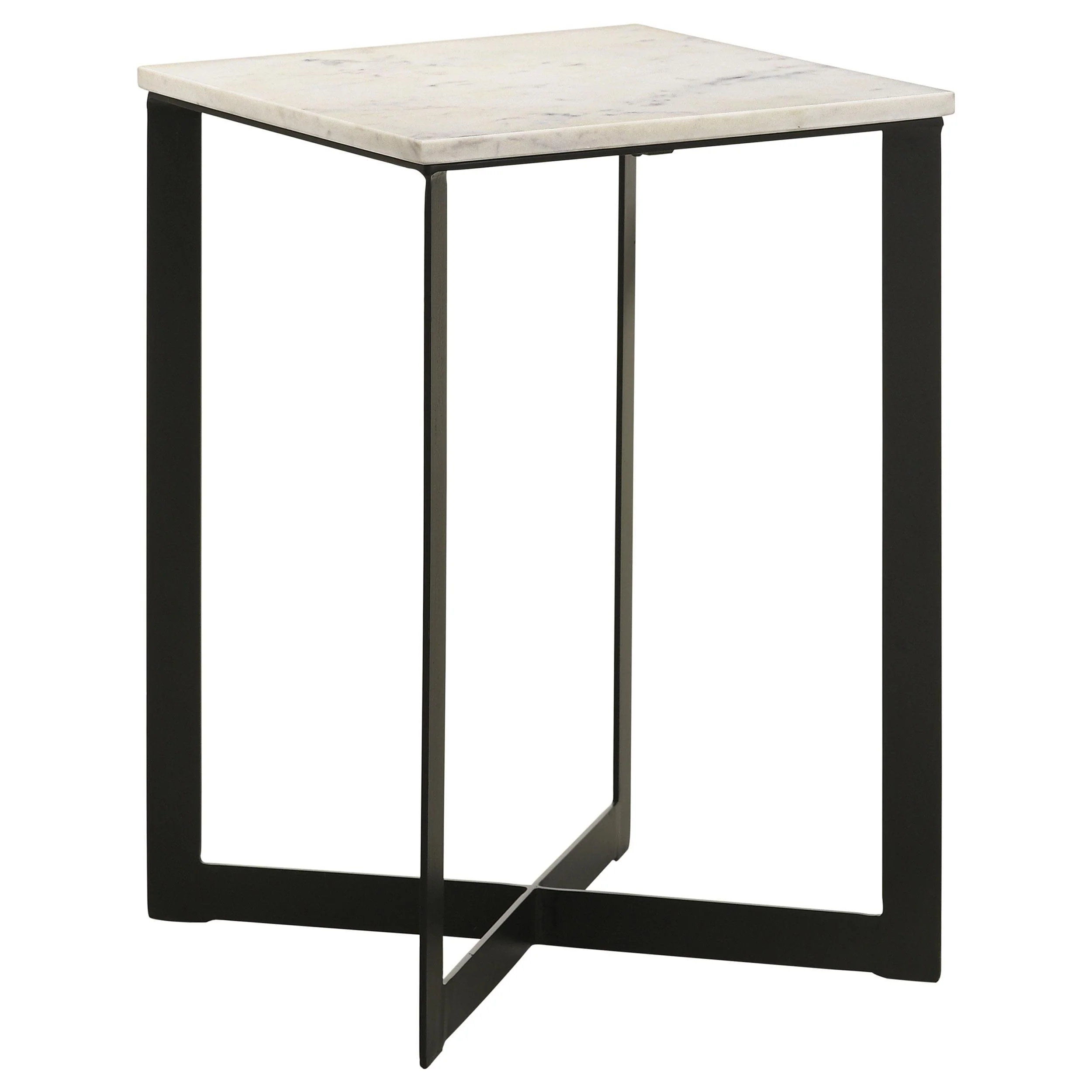 Tobin 3-piece Marble Top Coffee and End Table Set White - Image 3