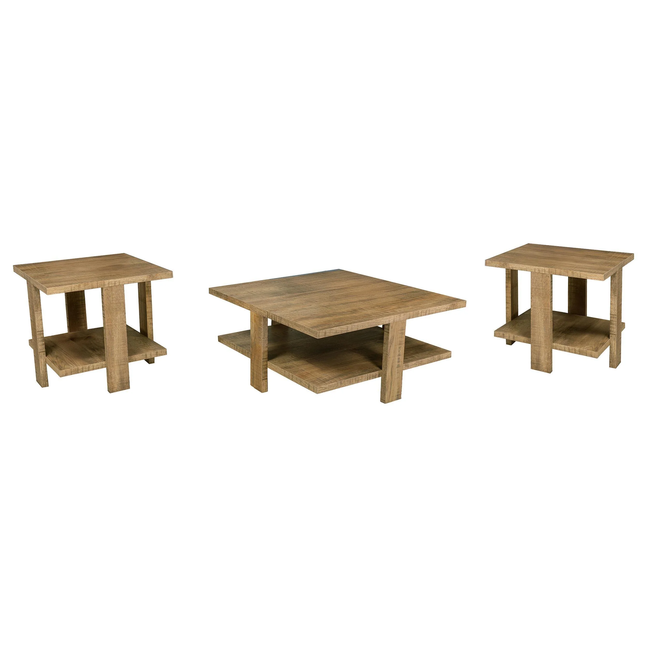 Dawn 3-piece Round Coffee and End Table Set Mango Brown - Image 2