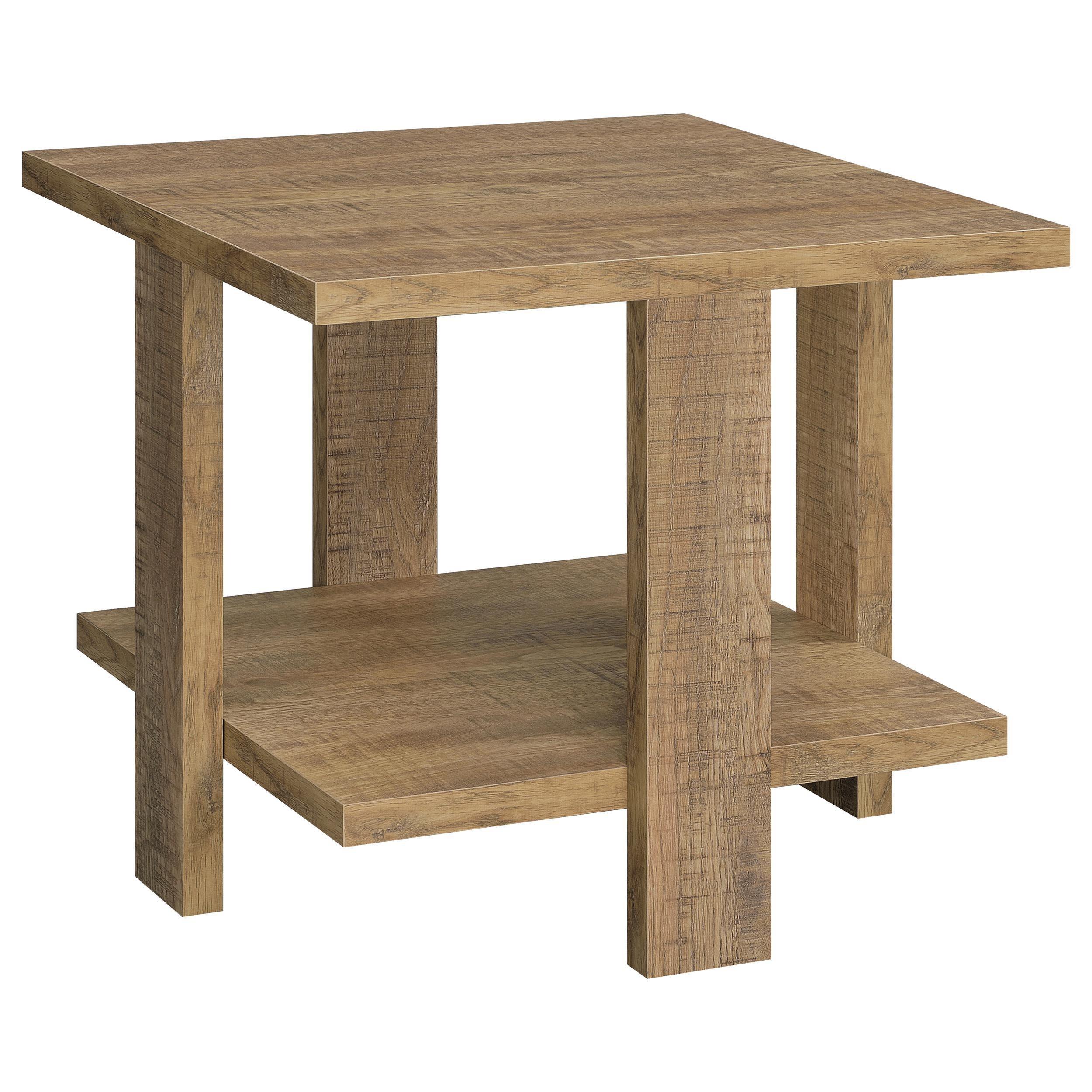 Dawn 3-piece Round Coffee and End Table Set Mango Brown - Image 3