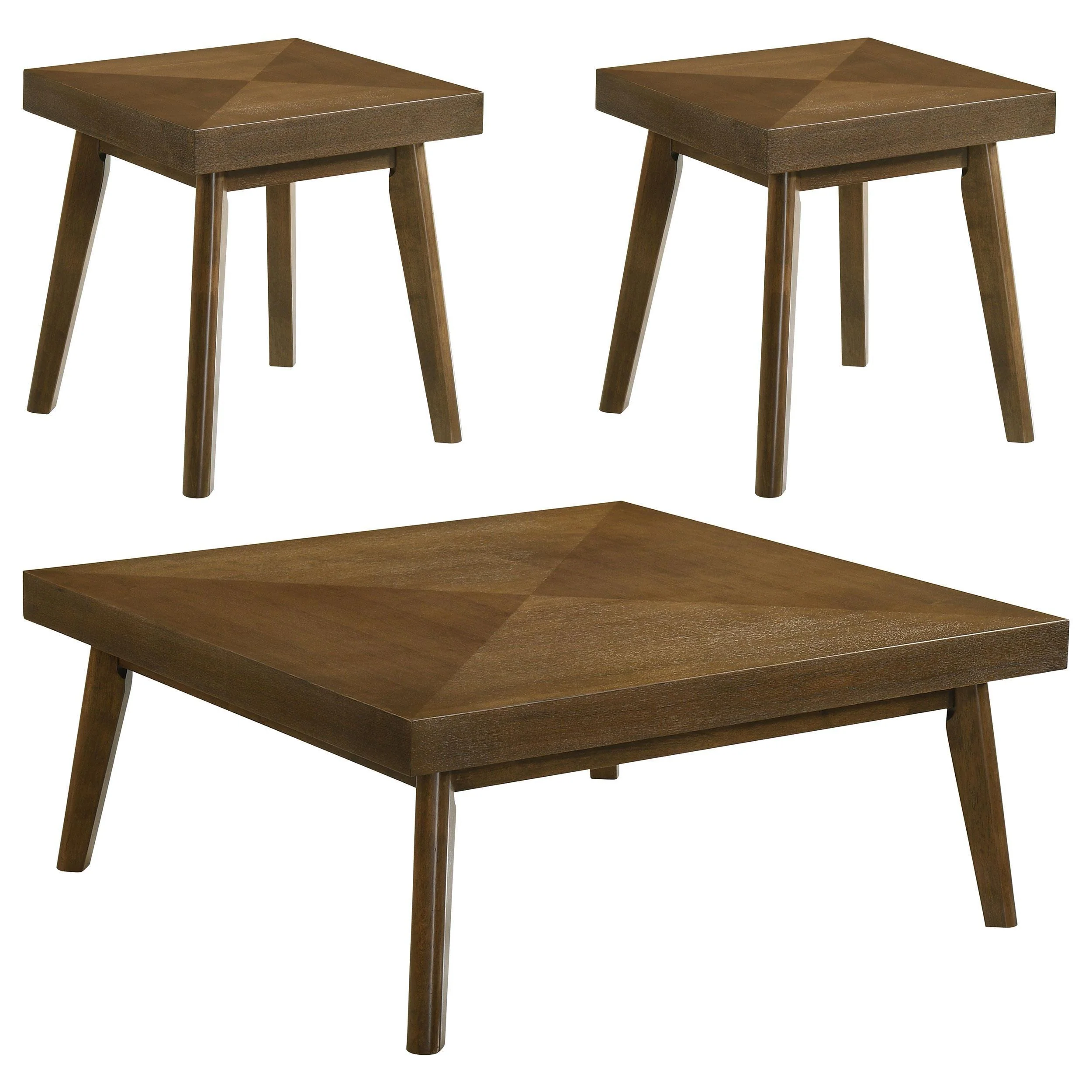 Westerly 3-piece Square Coffee and End Table Set Walnut - Image 2