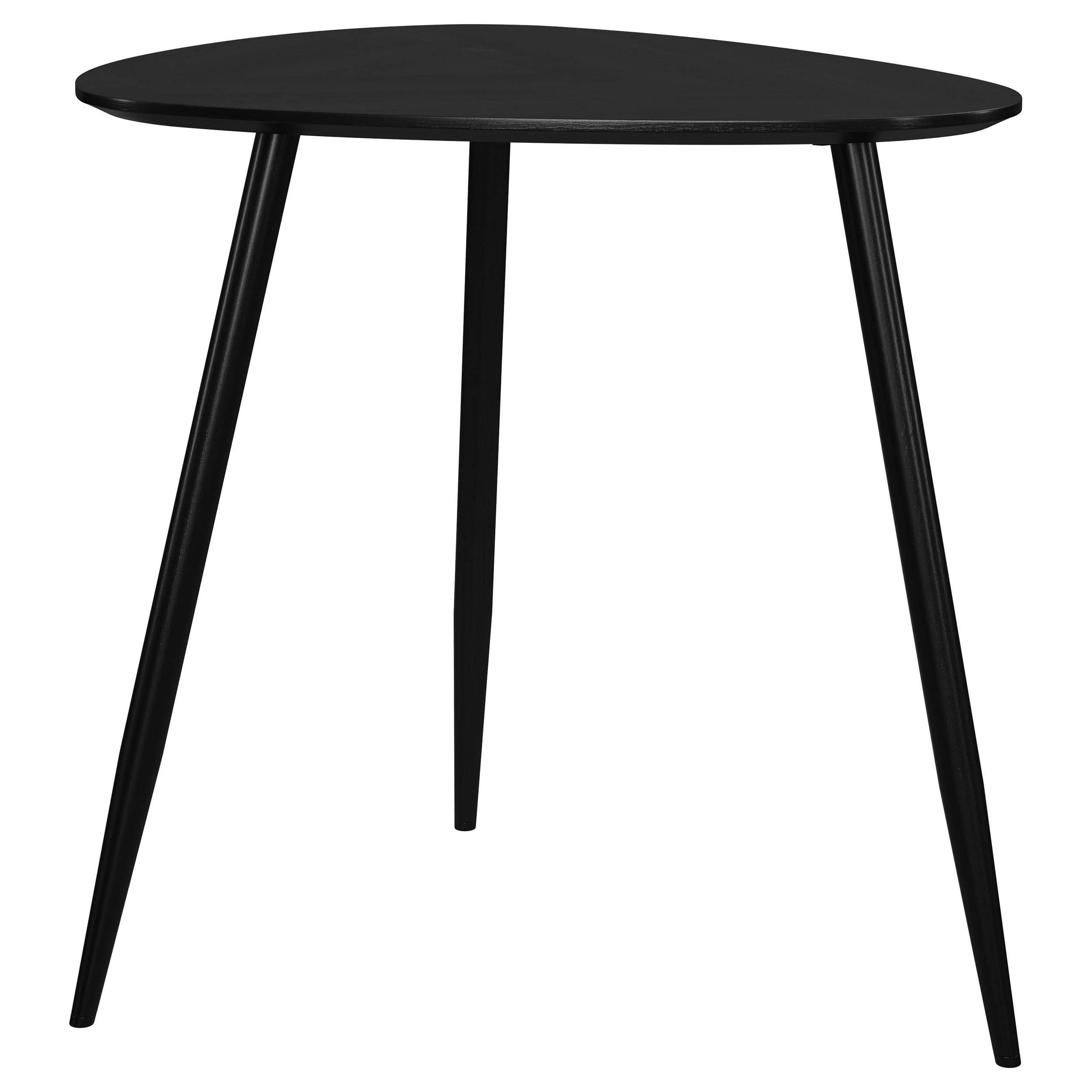 Odessa 3-piece Triangular Coffee and End Table Set Black - Image 3
