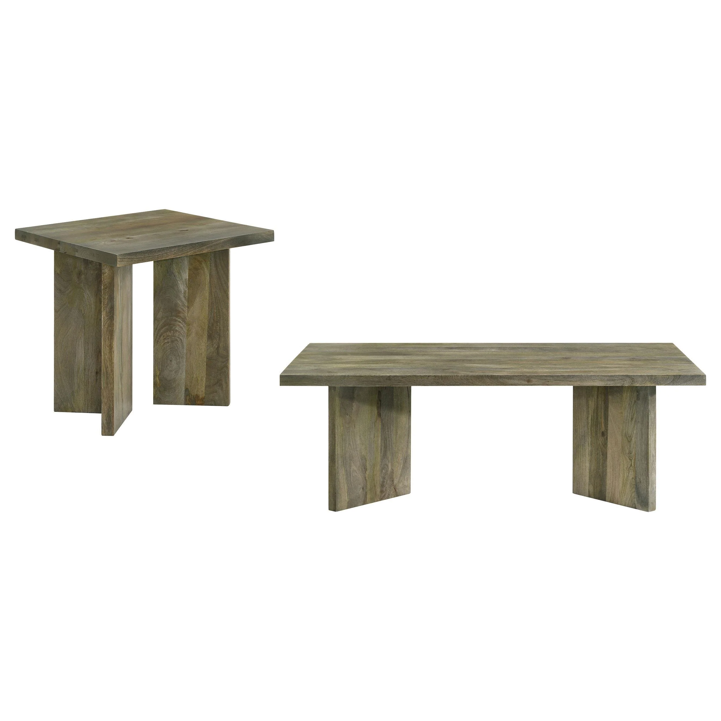 Andando 2-piece Coffee and End Table Set Mango Brown - Image 2