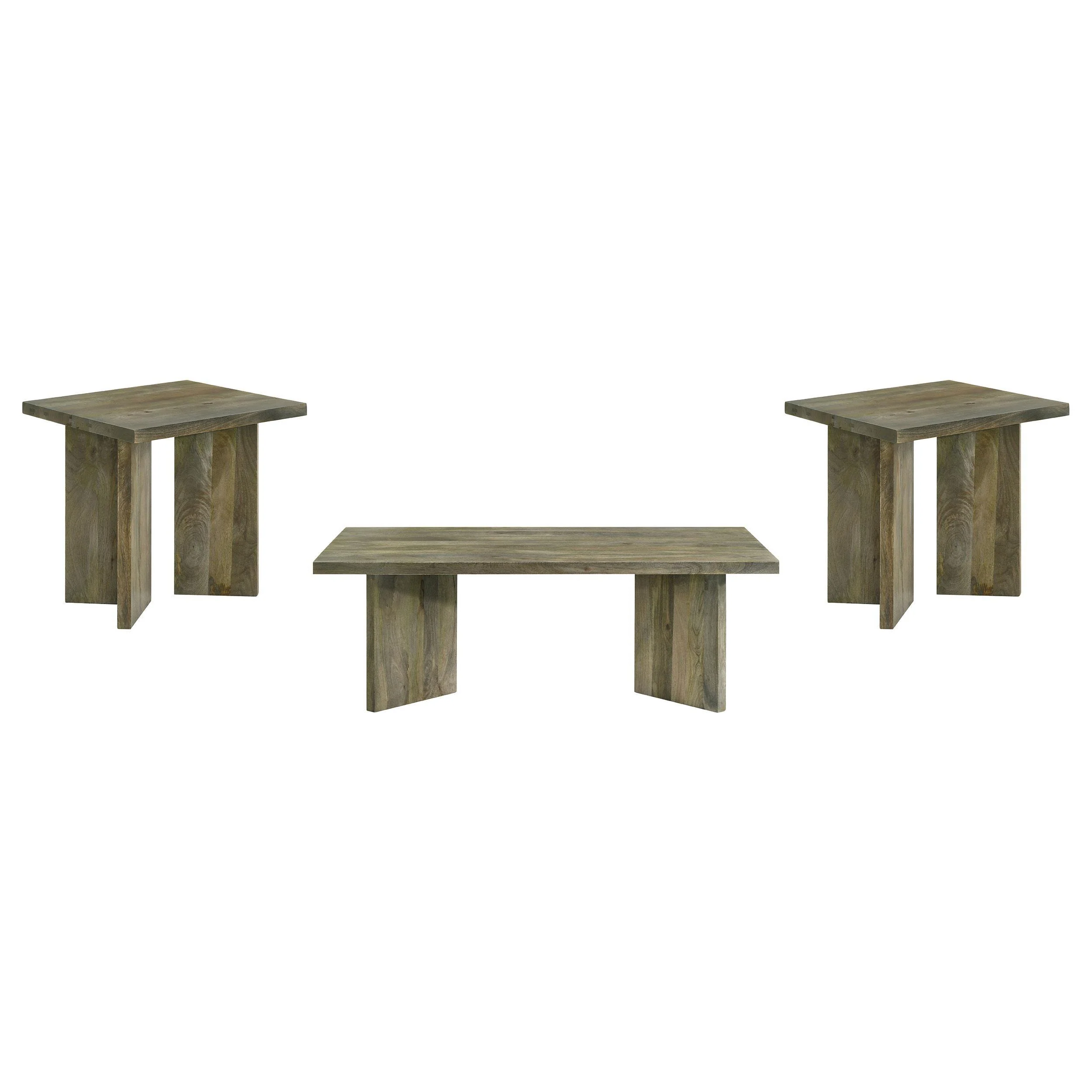 Andando 3-piece Coffee and End Table Set Mango Brown - Image 2