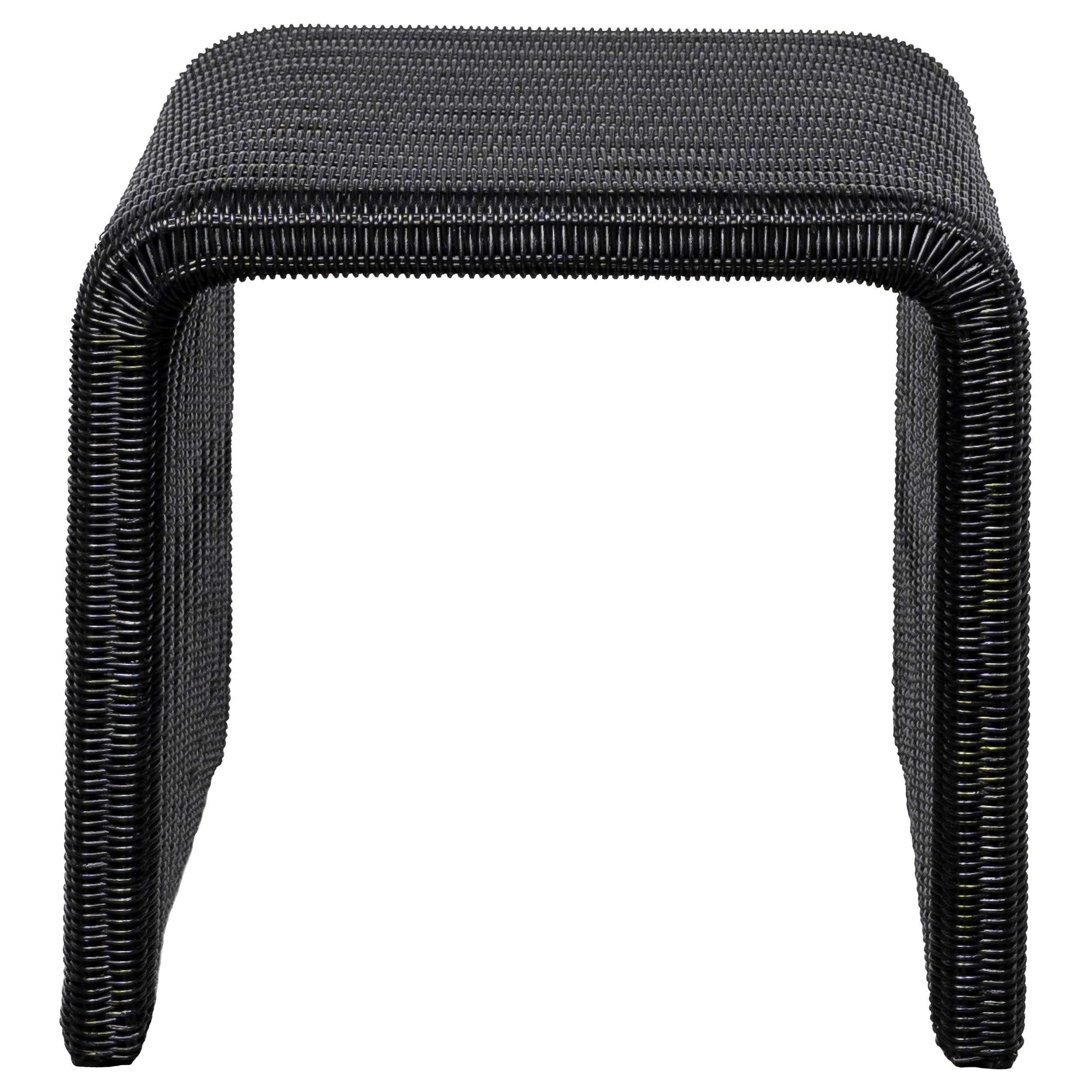 Cahya 3-piece Rattan Coffee and End Table Set Black - Image 3