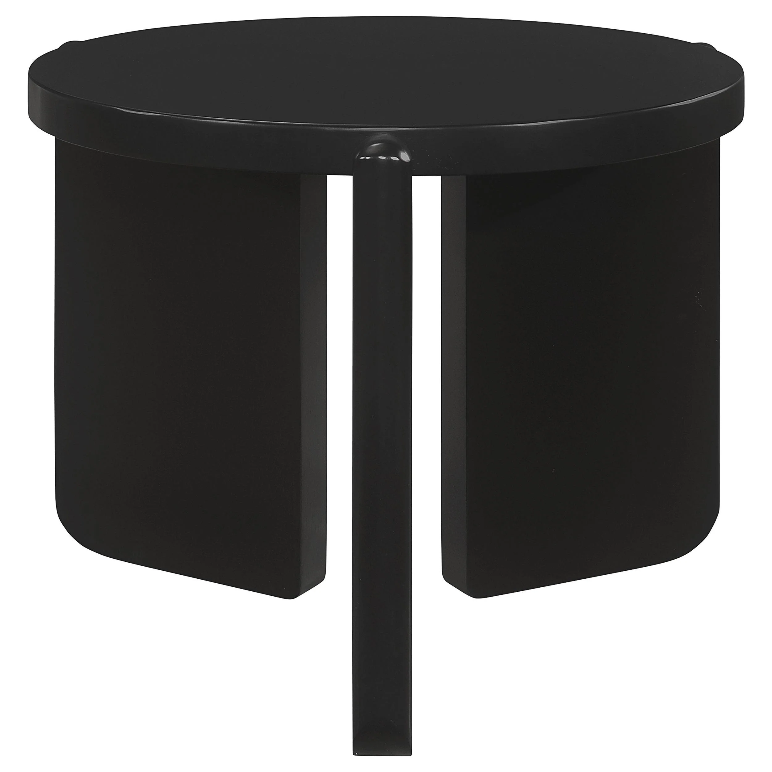 Cordova 2-piece Solid Wood Coffee and End Table Set Black - Image 3