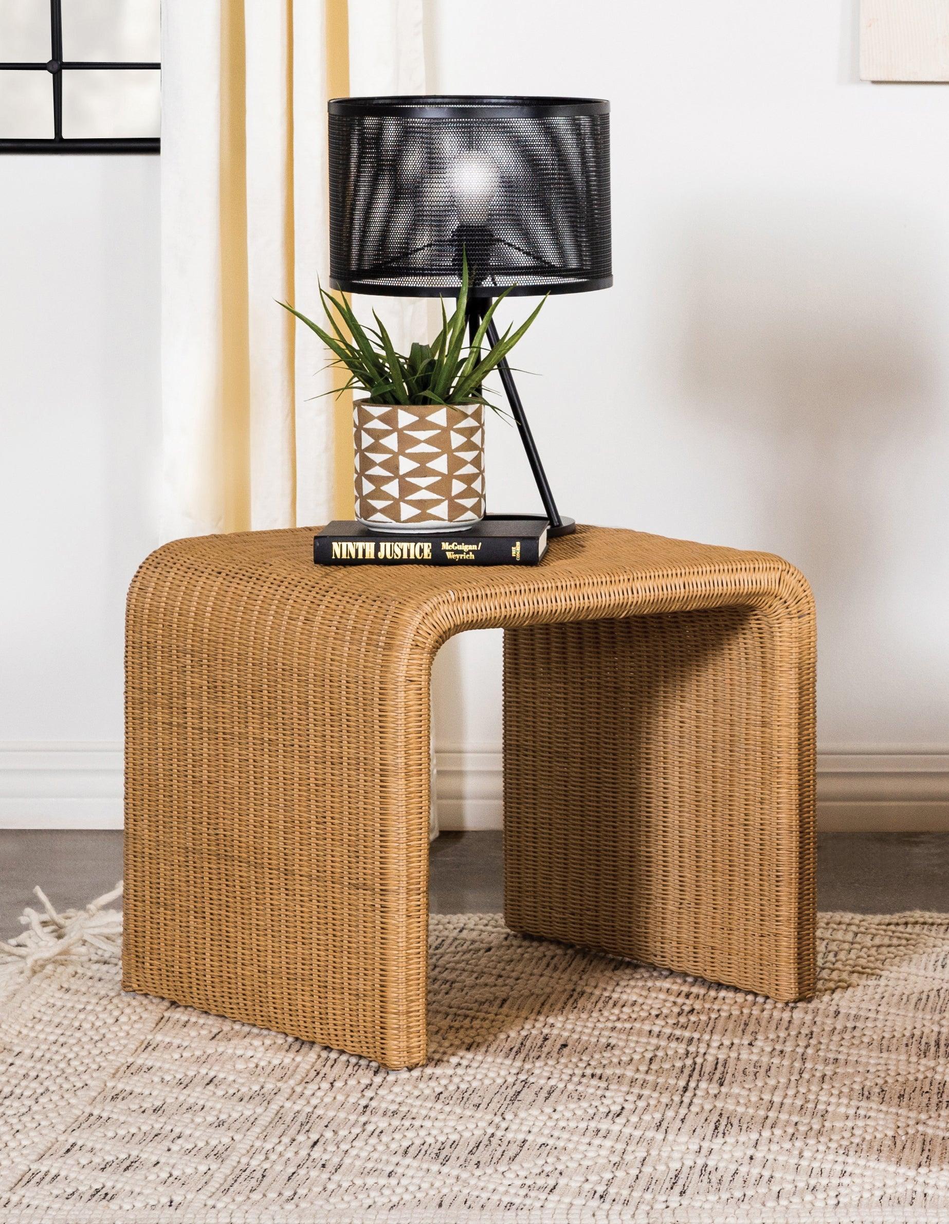 Juanita Square Rattan Coffee Table Natural - Image 3