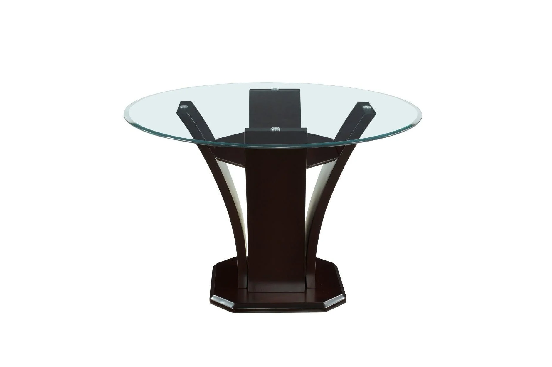 Daisy Round Dark Cherry Dining Room Set - Image 3