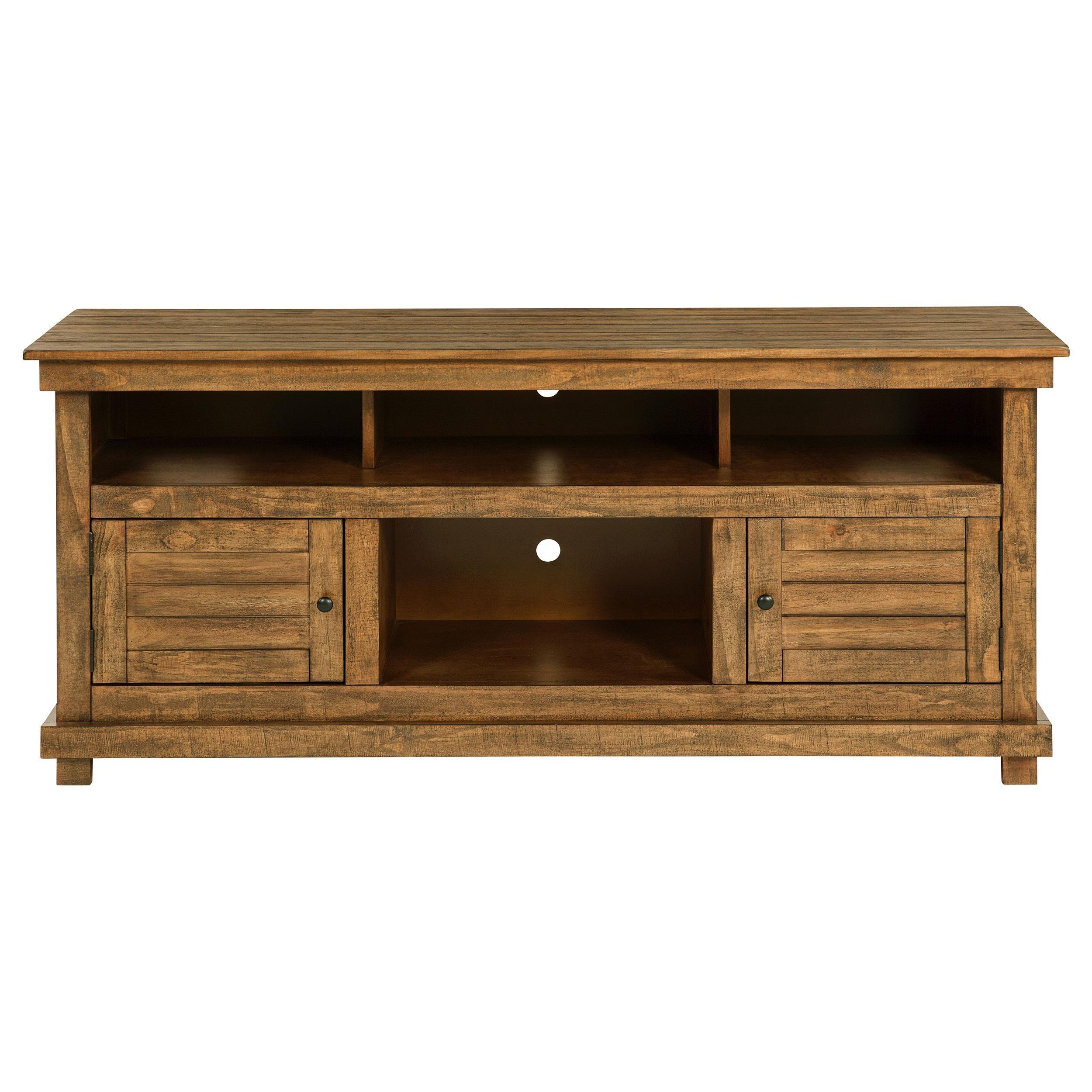 Payne 60-inch TV Stand Media Console Distressed Brown - Image 3