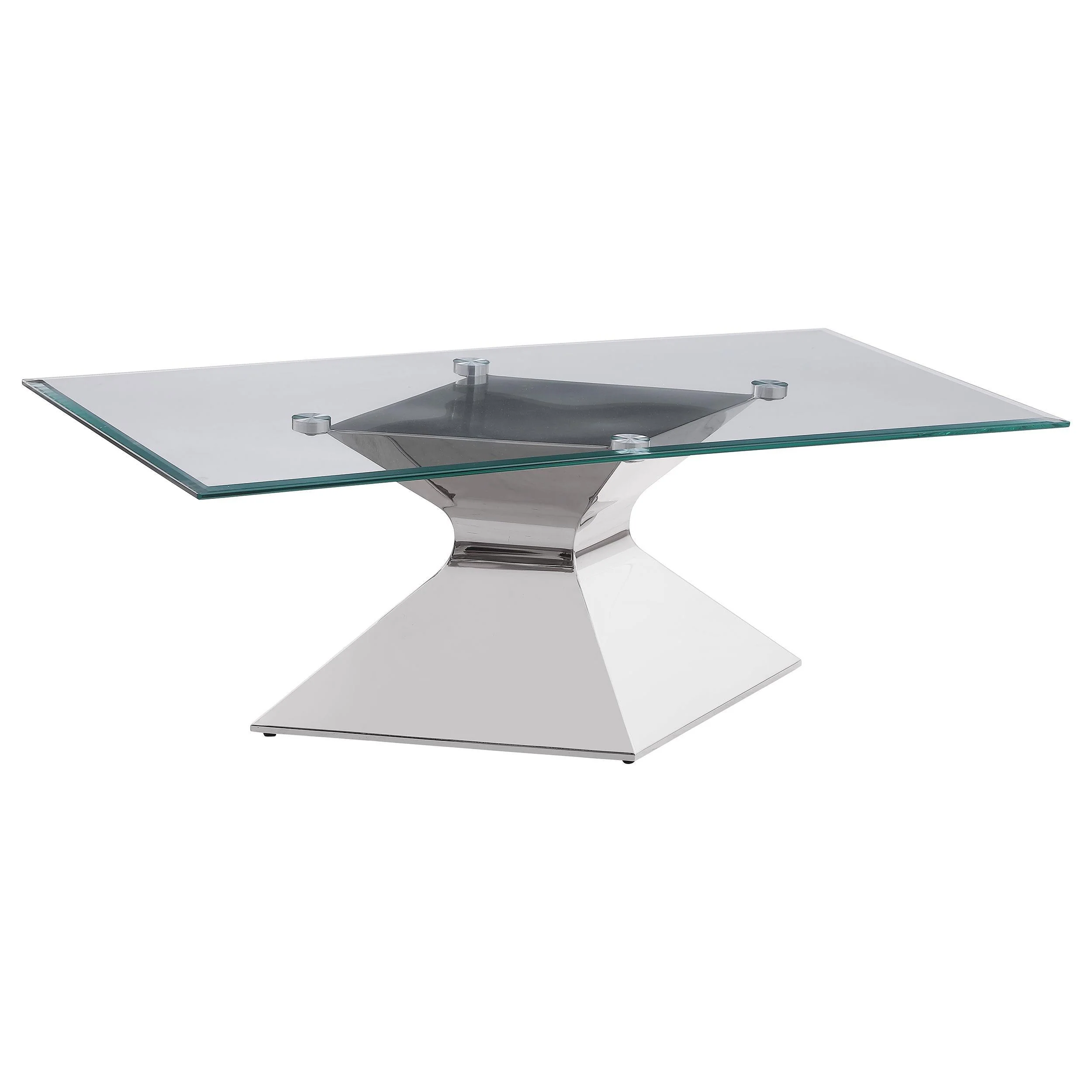 Jenny 2-piece Rectangular Coffee and End Table Set Chrome - Image 3