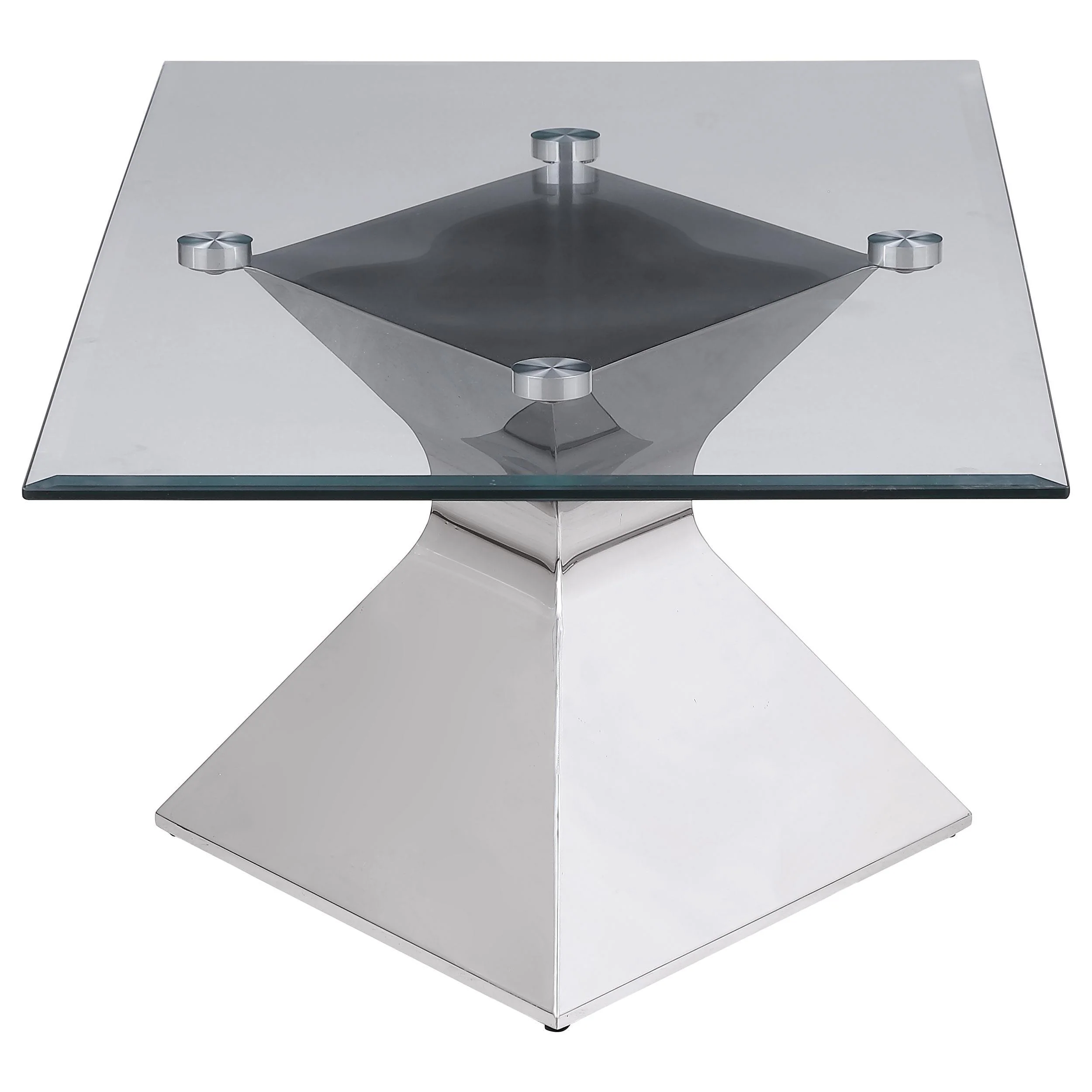 Jenny 3-piece Rectangular Coffee and End Table Set Chrome - Image 3