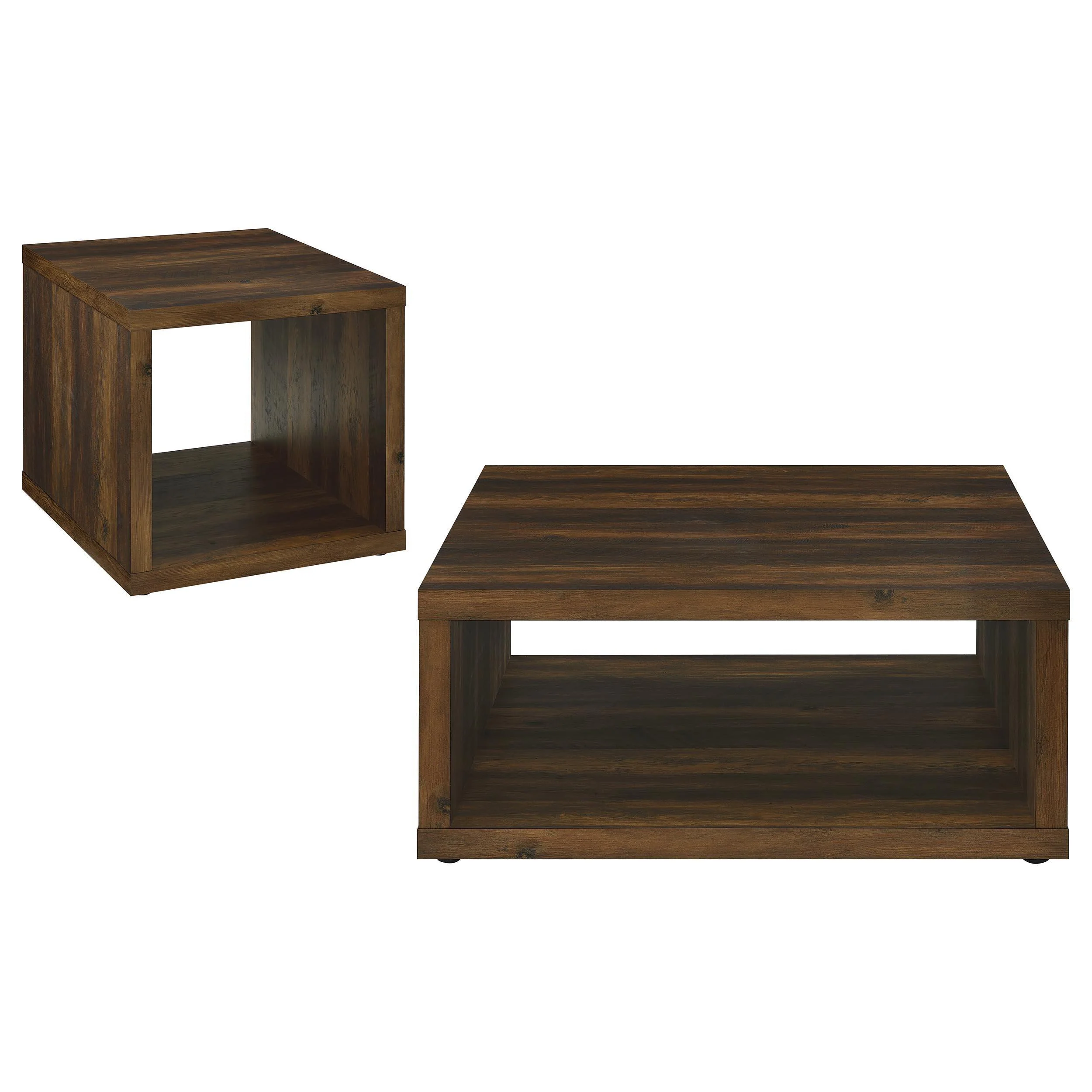 Frisco 2-piece Coffee and End Table Set Dark Pine - Image 2