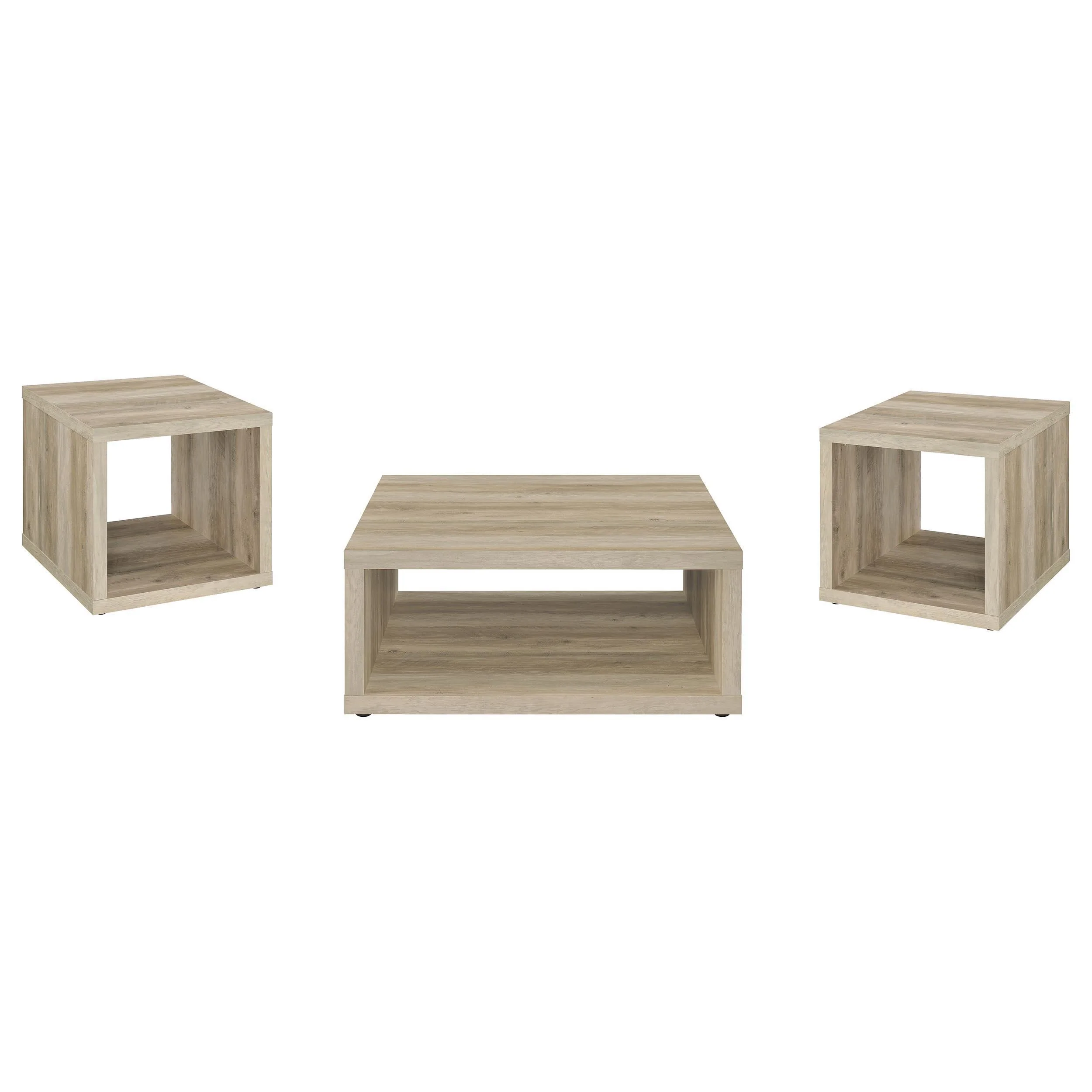 Frisco 3-piece Coffee and End Table Set Distressed Pine - Image 2