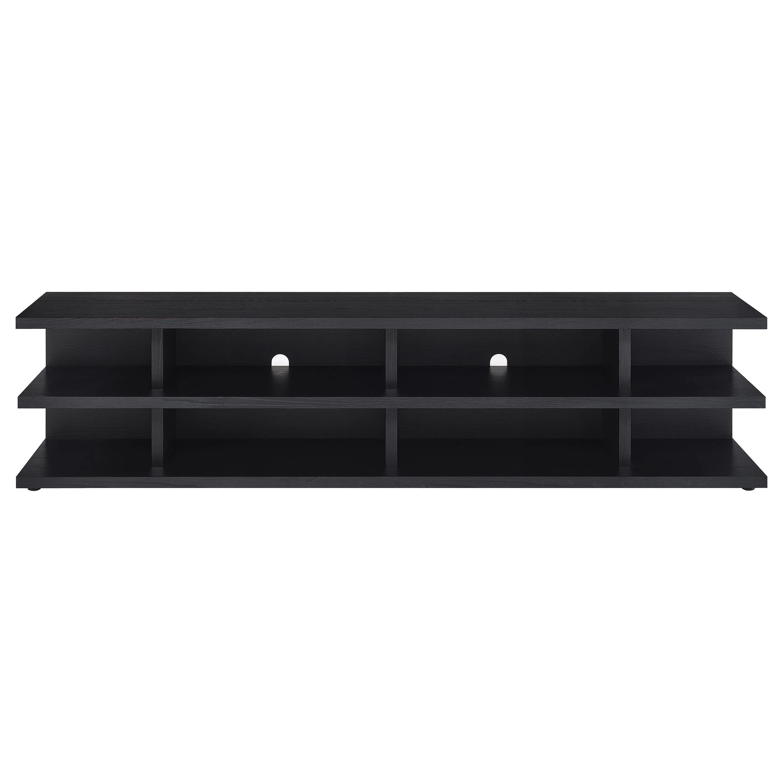 Cartmill 78-inch 2-tier TV Stand Media Console Black - Image 3