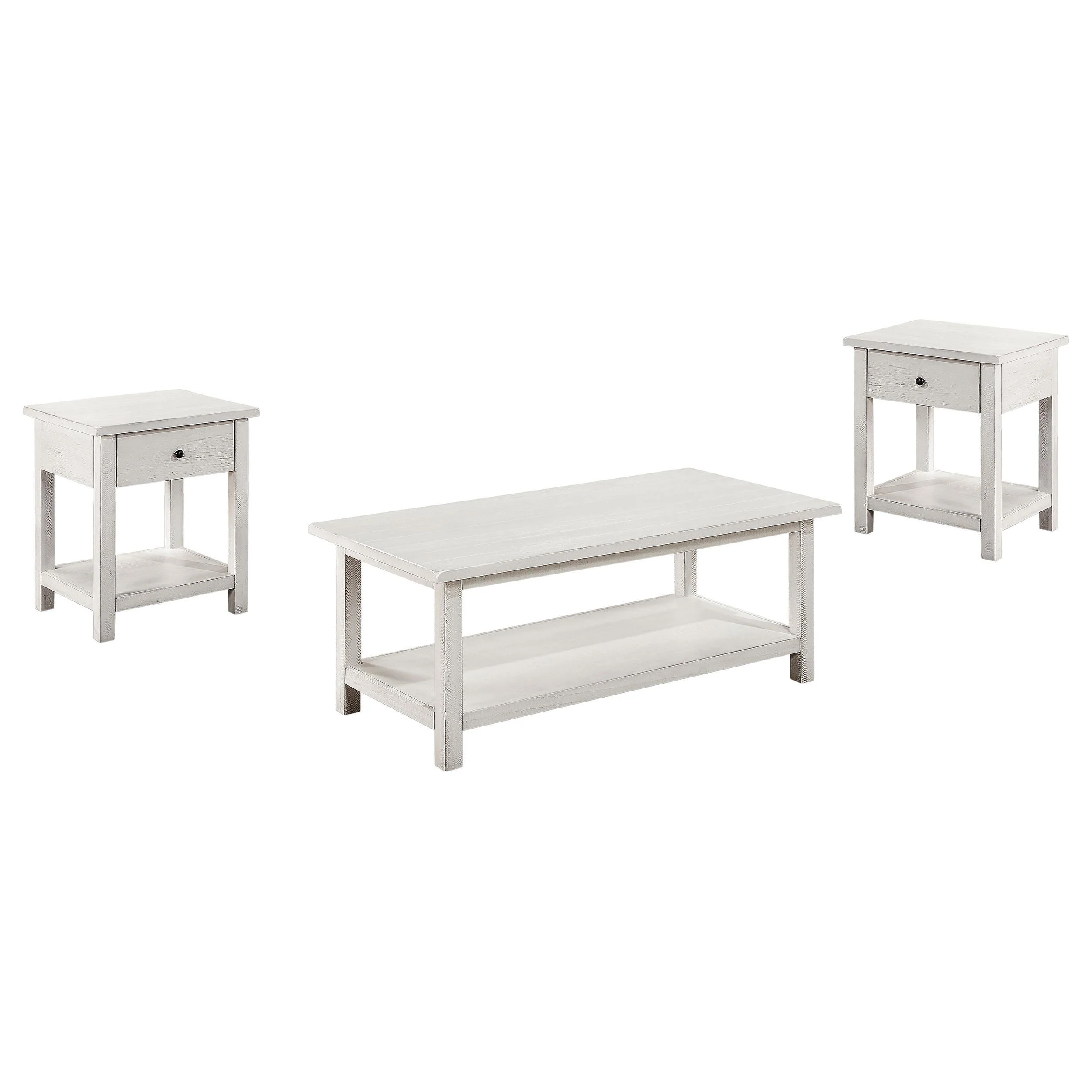 Payne 3-piece Coffee and 1-drawer End Table Set White - Image 2