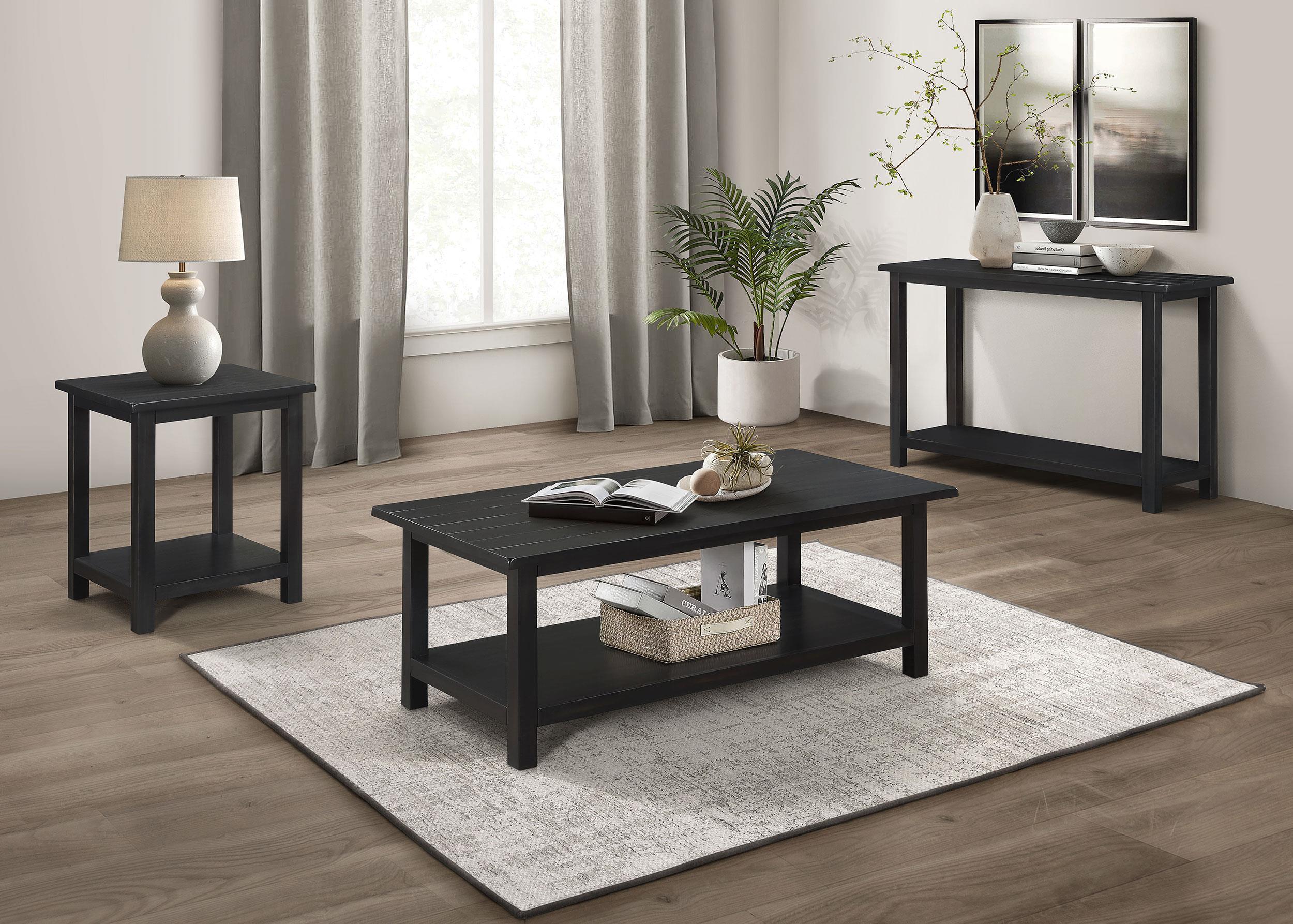 Payne Wood End Table with Shelf Java - Image 2