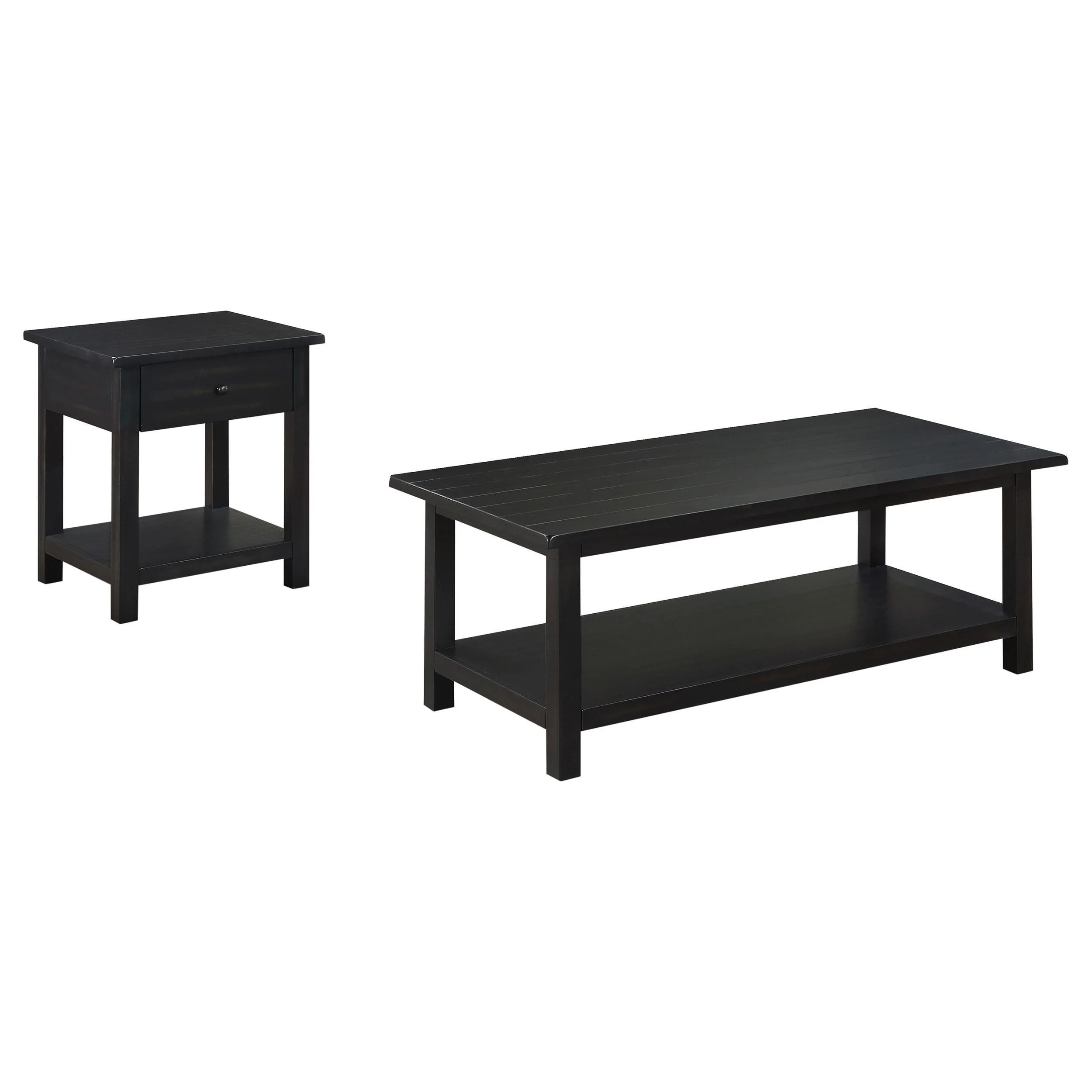 Payne 2-piece Coffee and 1-drawer End Table Set Java - Image 2
