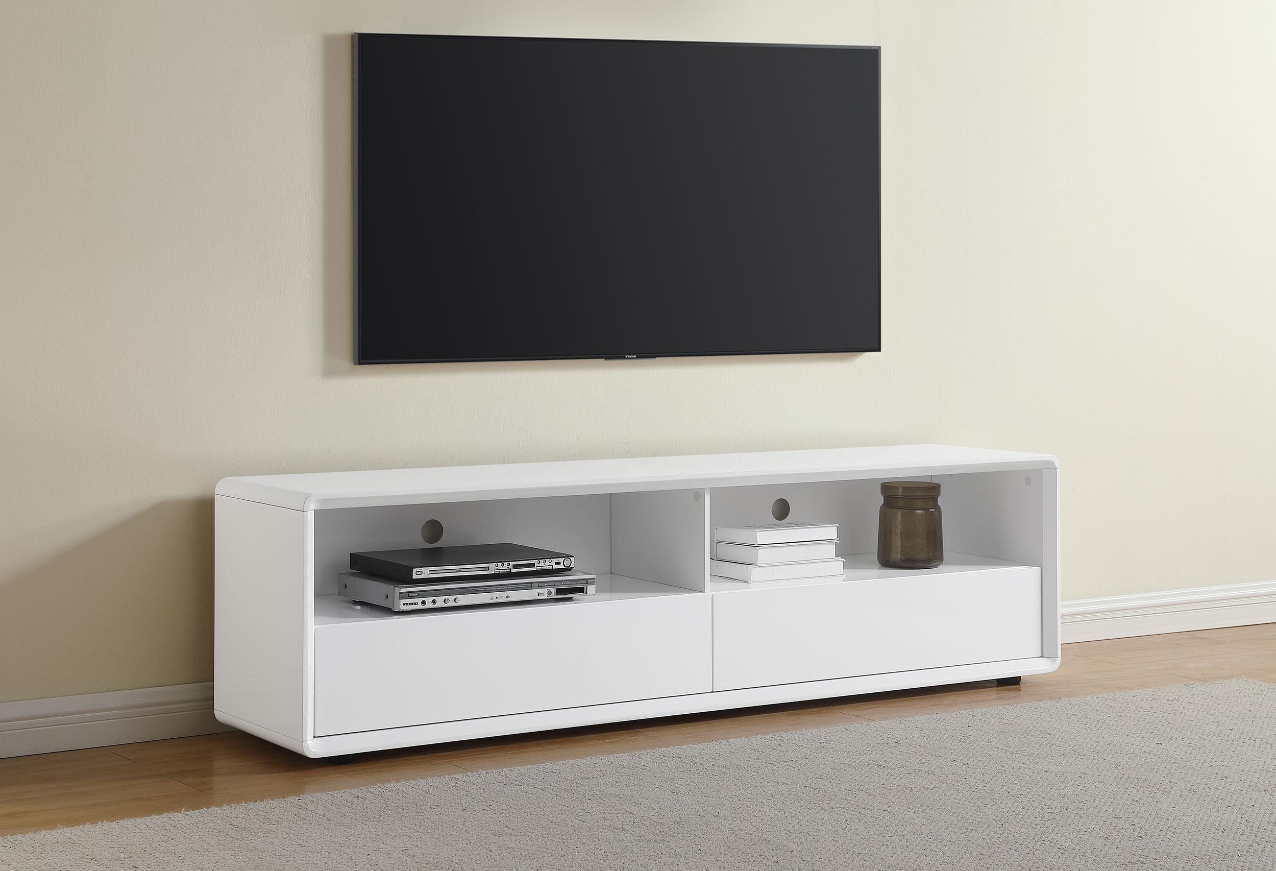 Ellice 71-inch TV Stand Media Console White - Image 2