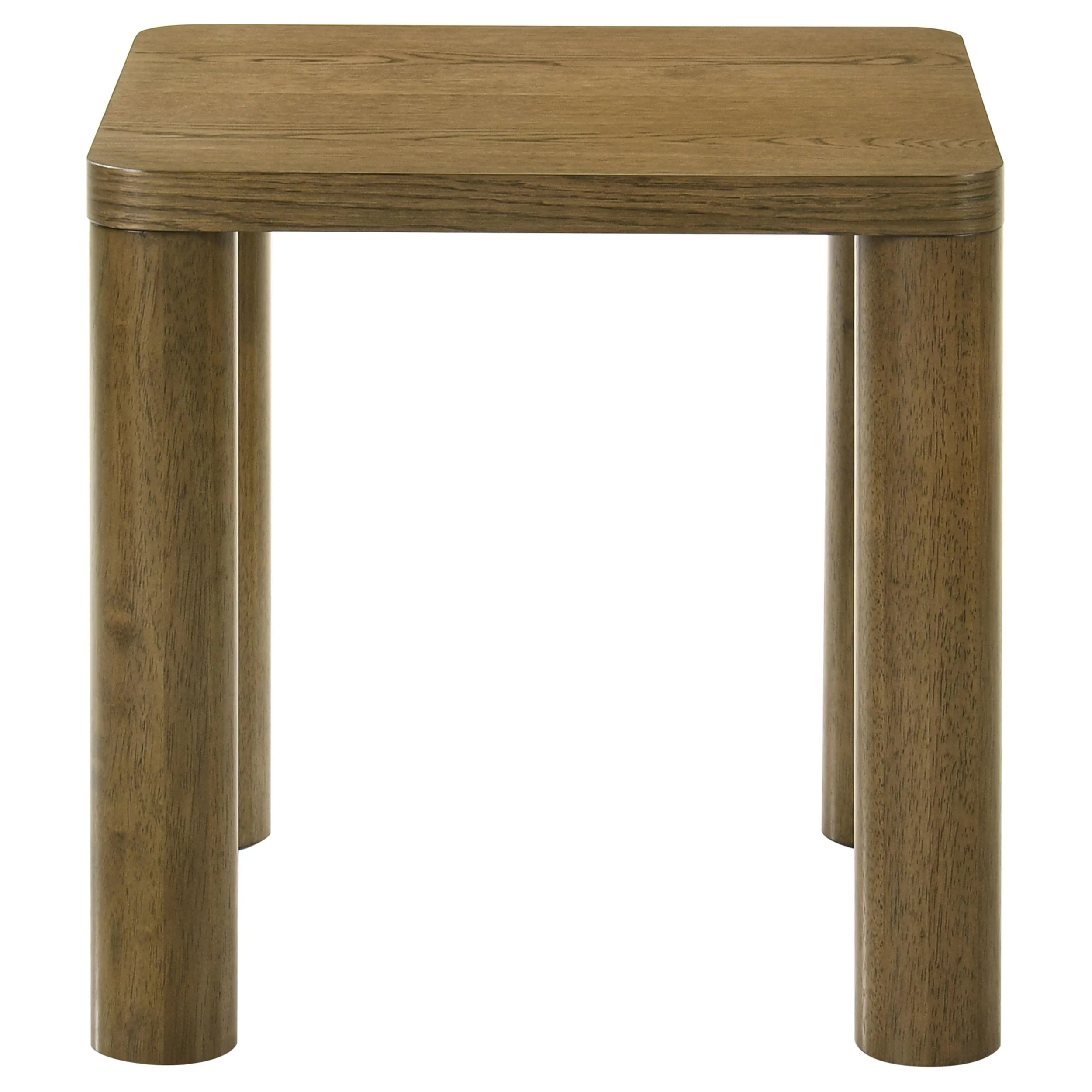Castlewood Engineered Wood Accent Side End Table Brown Oak - Image 3