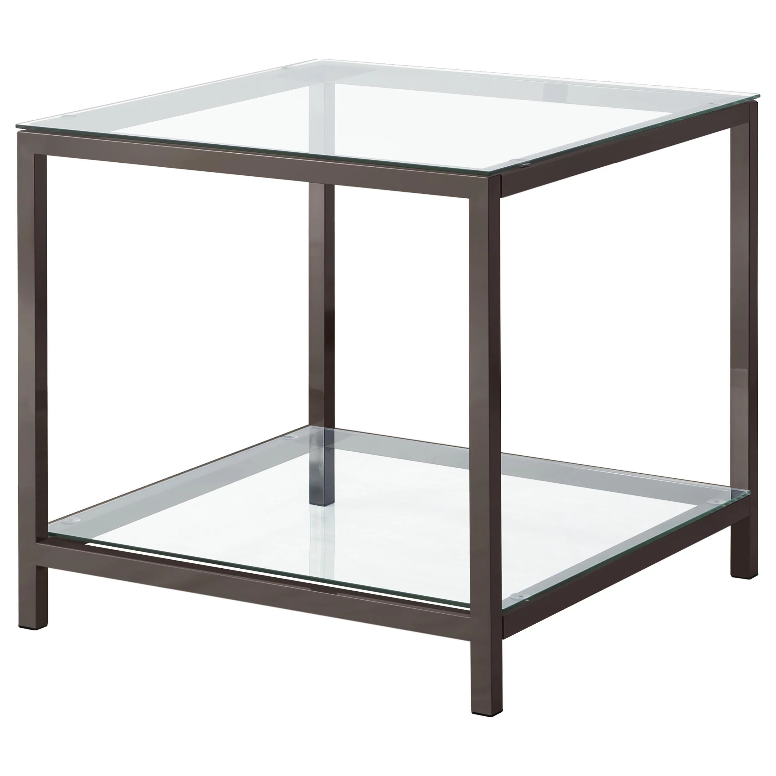 Trini 2-piece Coffee and End Table Set Black Nickel - Image 3