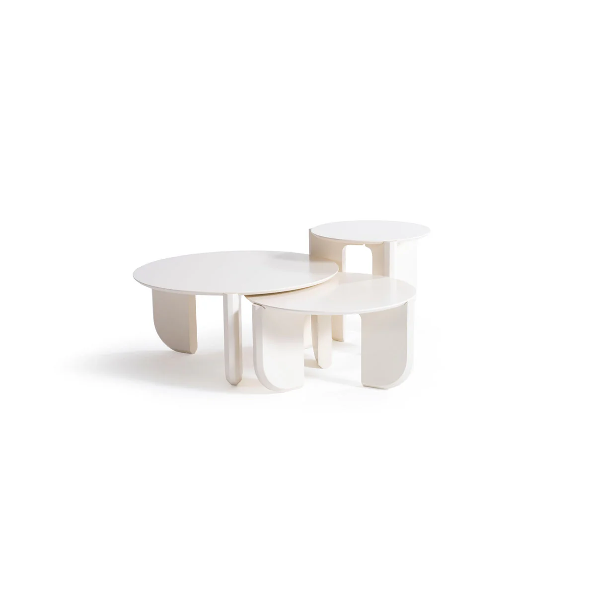 Olena Cream 3-Piece Coffee Table Set - Image 3