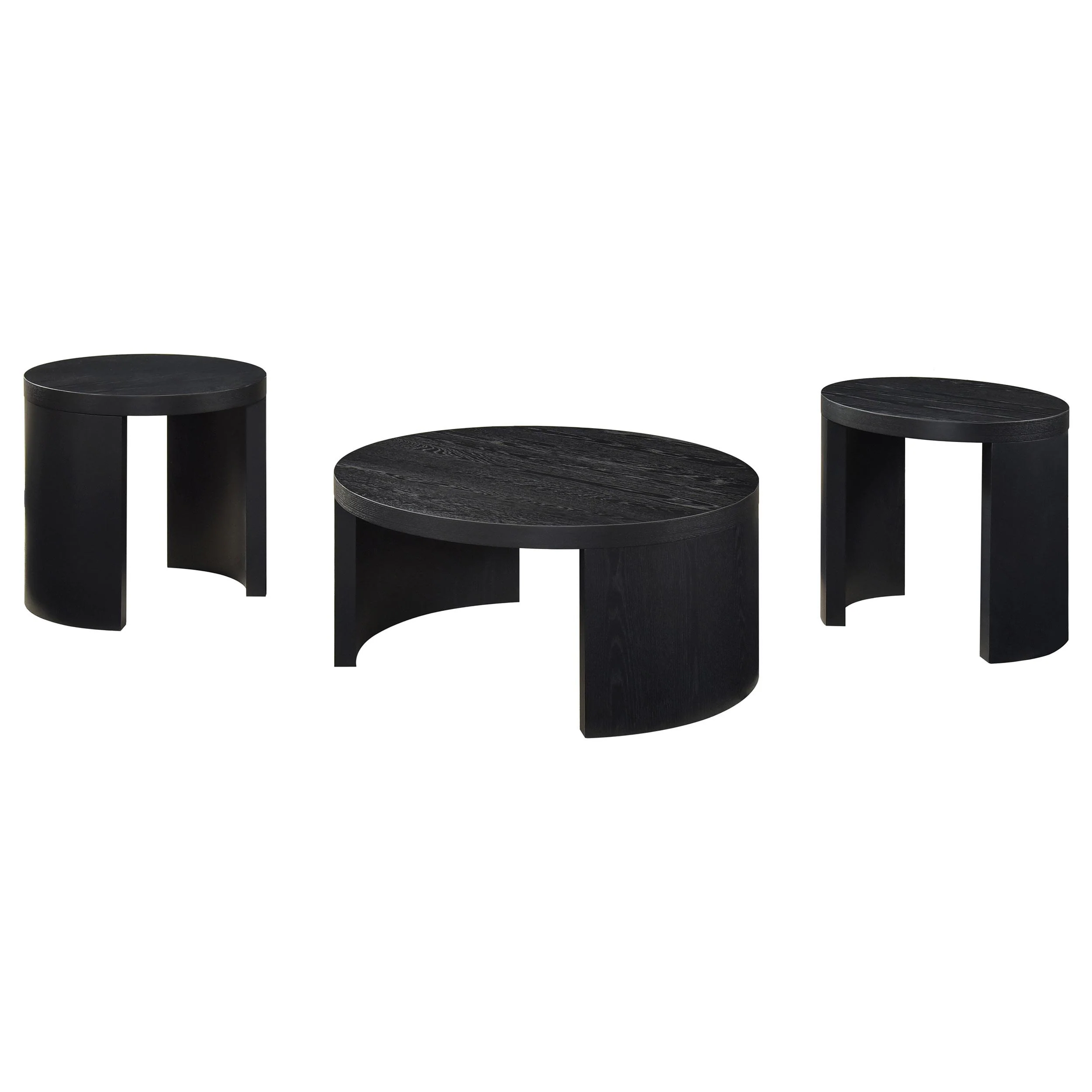 Sweeney 3-piece Coffee and End Occasional Table Set Black - Image 2