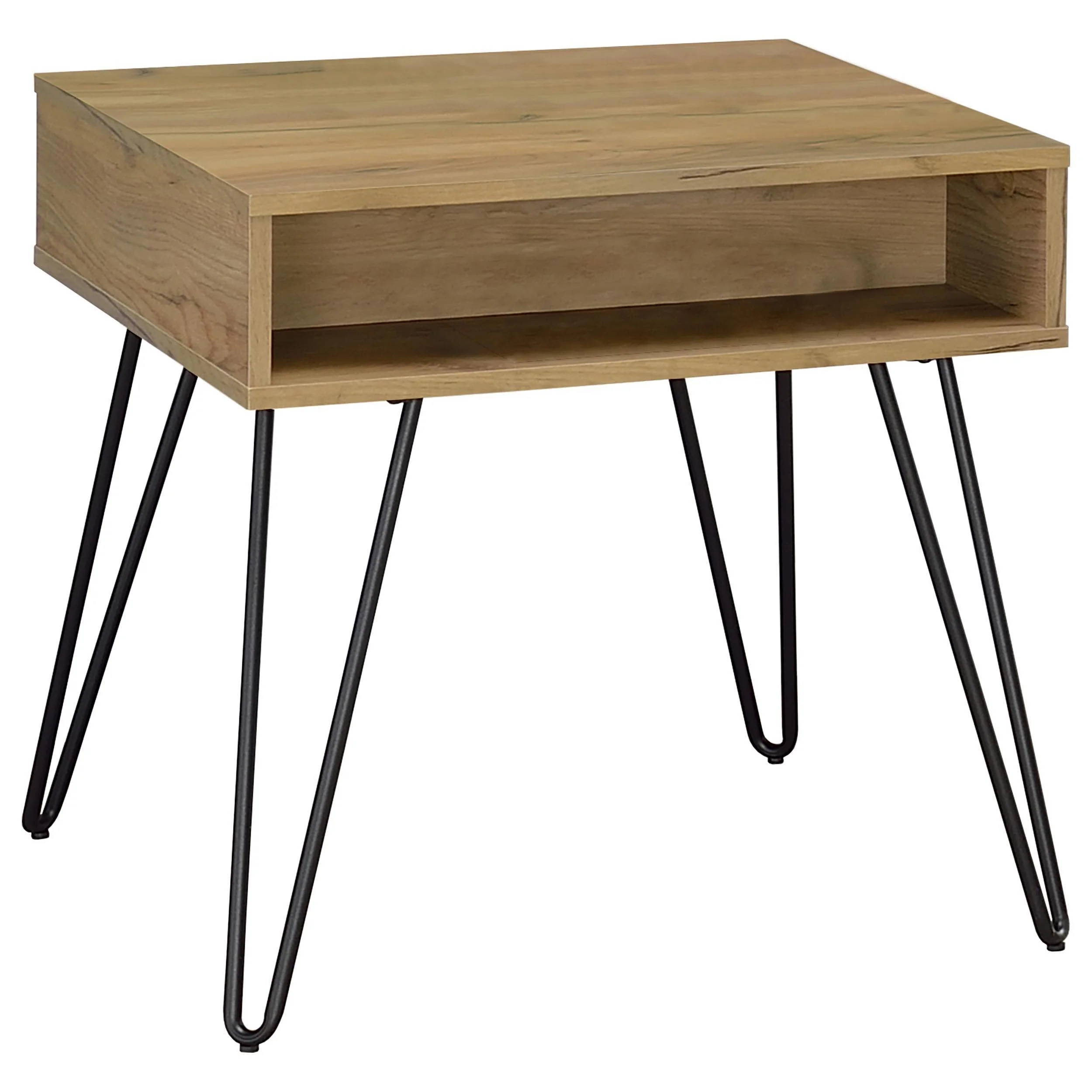 Fanning 2-piece Lift Top Coffee and End Table Set Golden Oak - Image 3