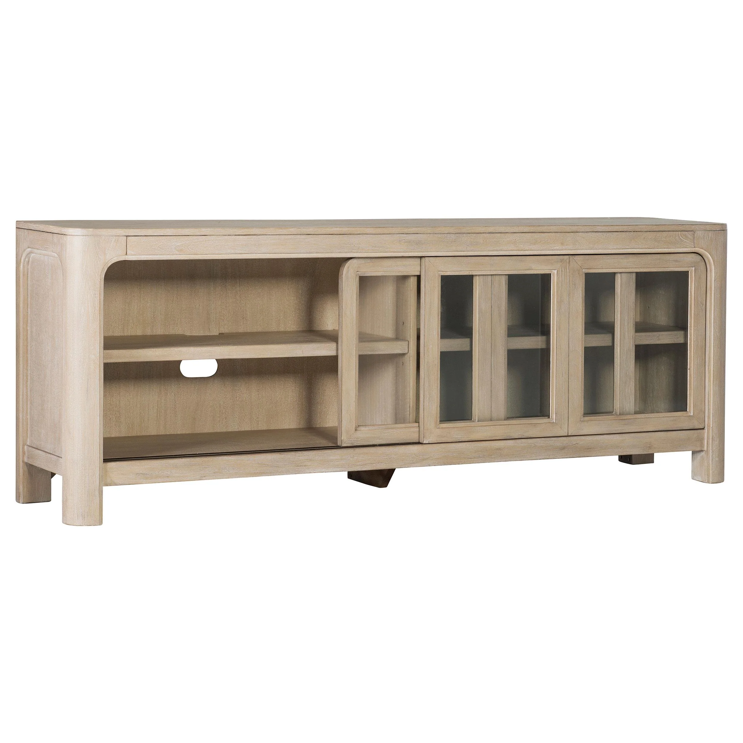 Solano 71-inch 2-door TV Stand Media Console Weathered Mango - Image 3