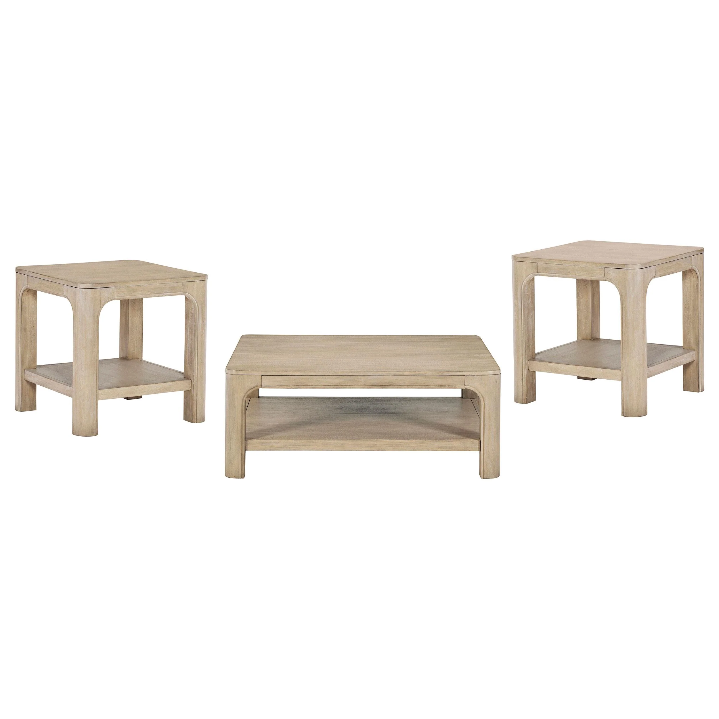 Solano 3-piece Square Coffee Table Set Weathered Mango - Image 2
