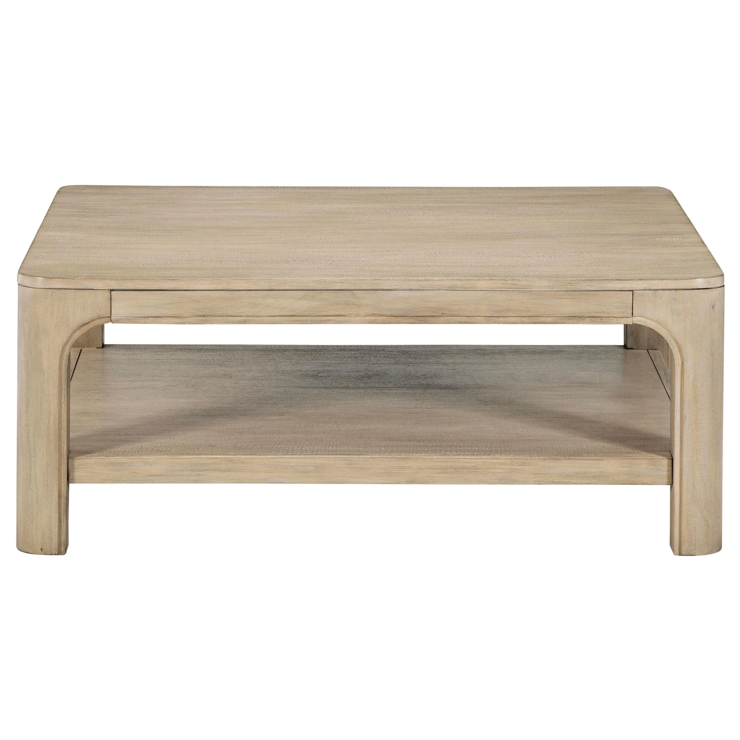 Solano Square Wood Cocktail Coffee Table Weathered Mango - Image 3