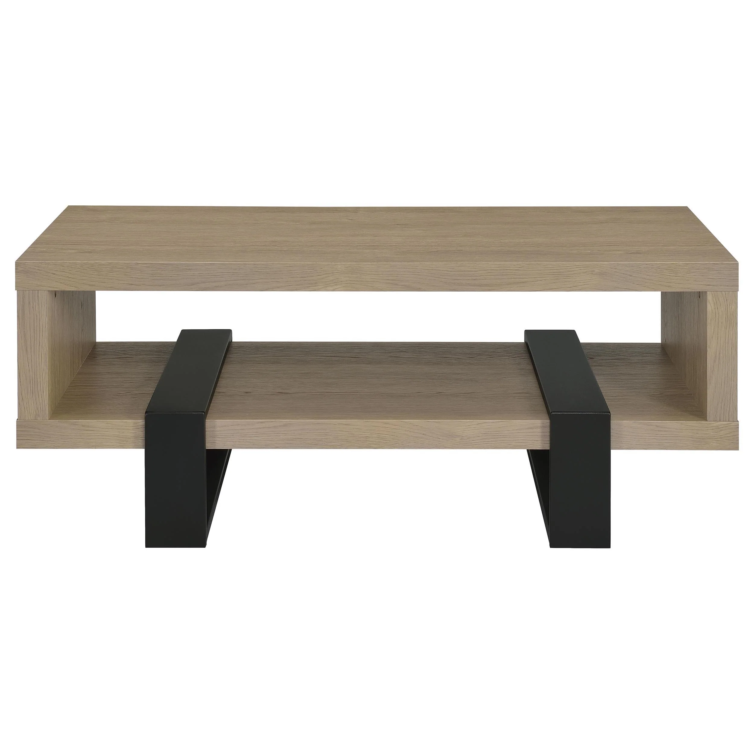 Dinard Engineered Wood Cocktail Coffee Table Latte - Image 3