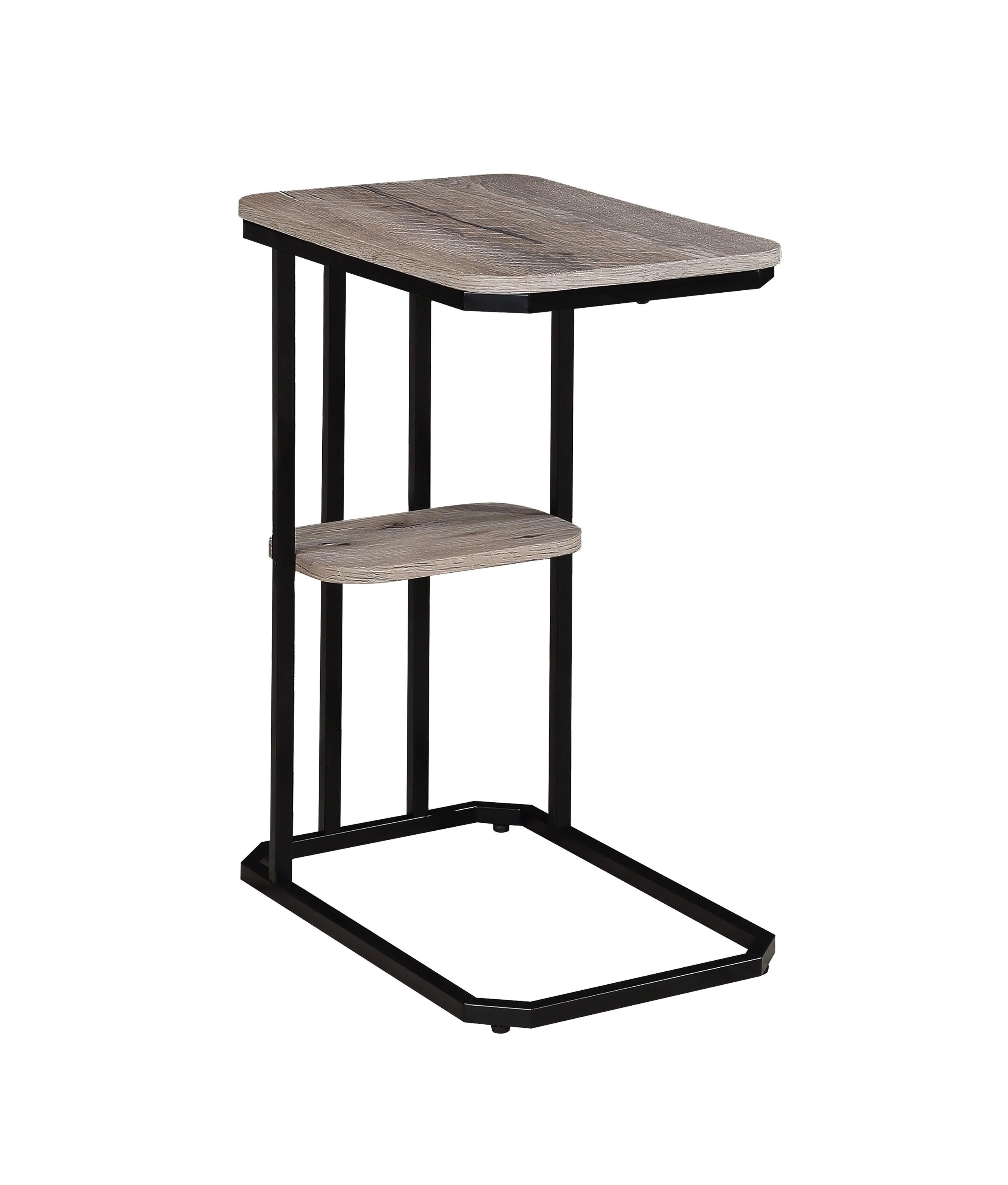 Ida Weathered Gray Side Table - Image 2
