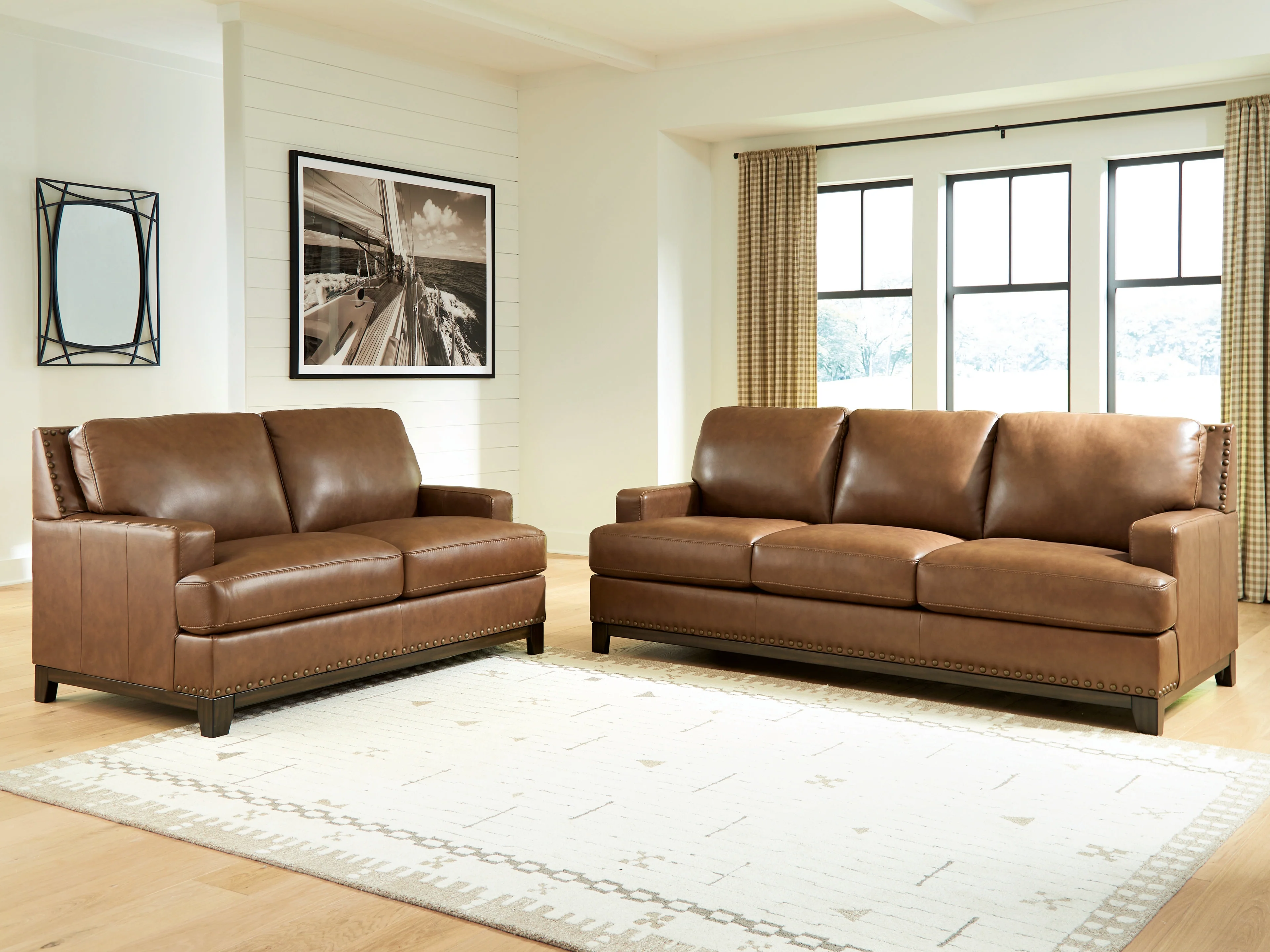 Saonara Amber Sofa and Loveseat - Image 2