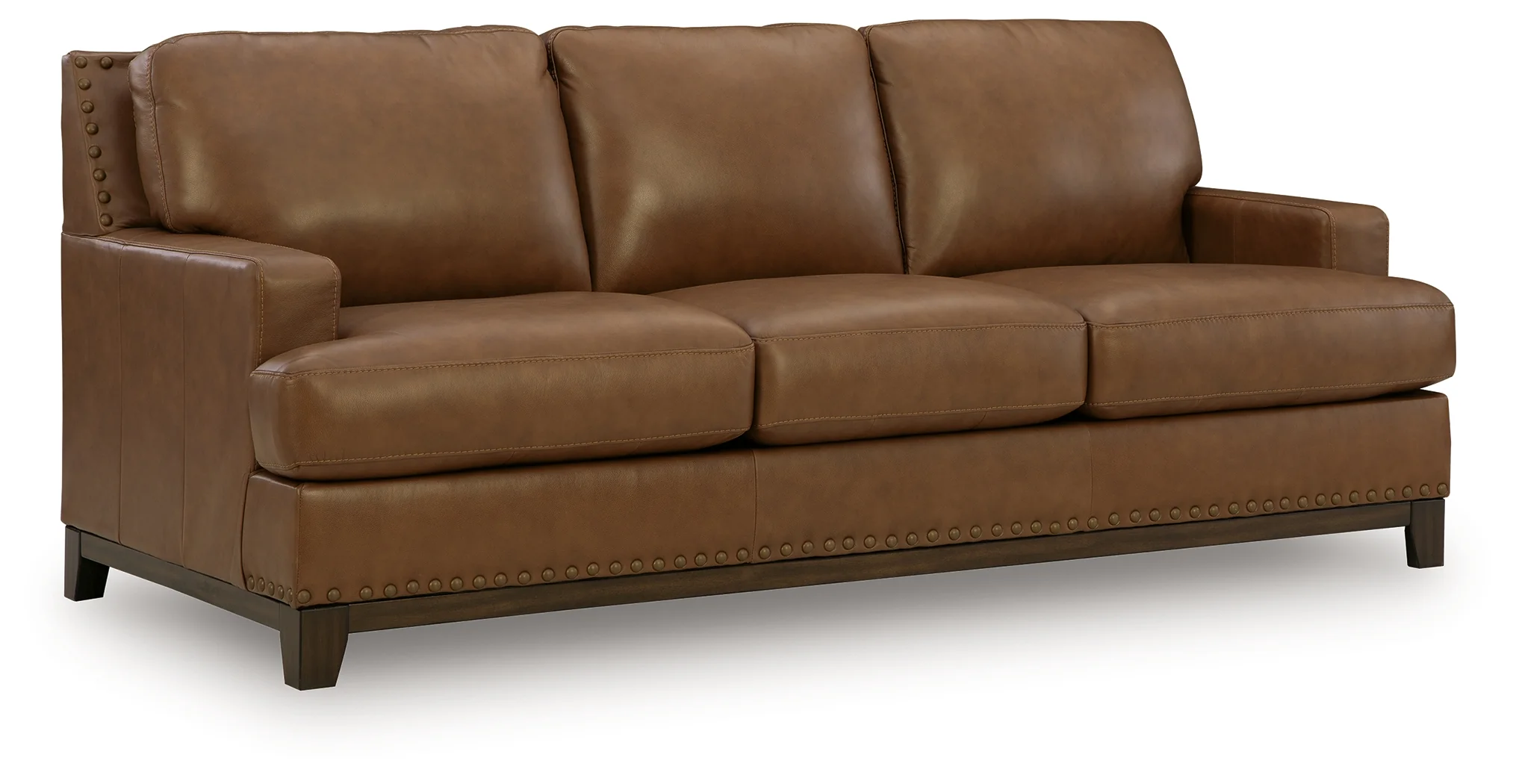 Saonara Amber Leather Sofa - Image 2
