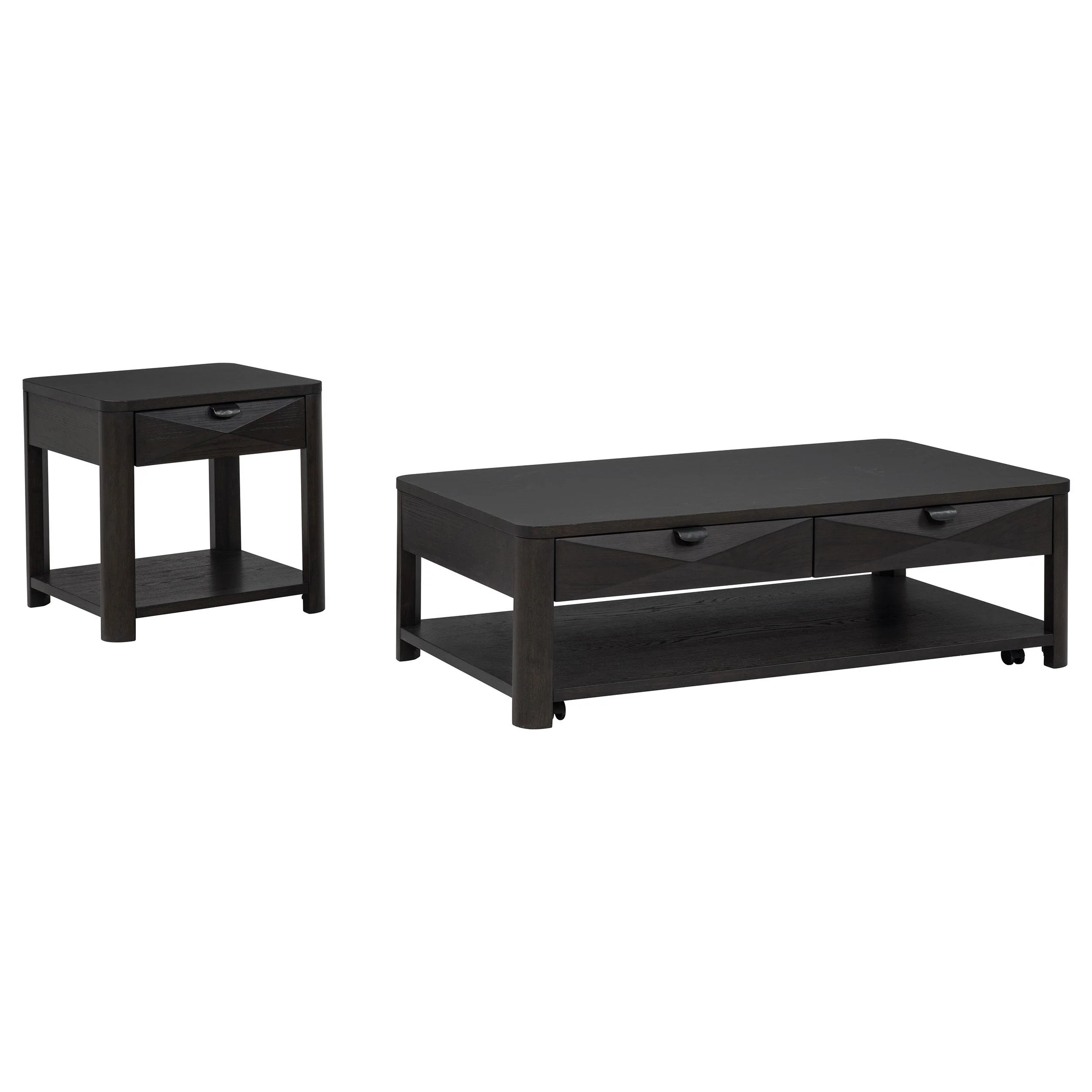 Marcelo 2-piece Coffee Table Set with Storage Coffee - Image 2