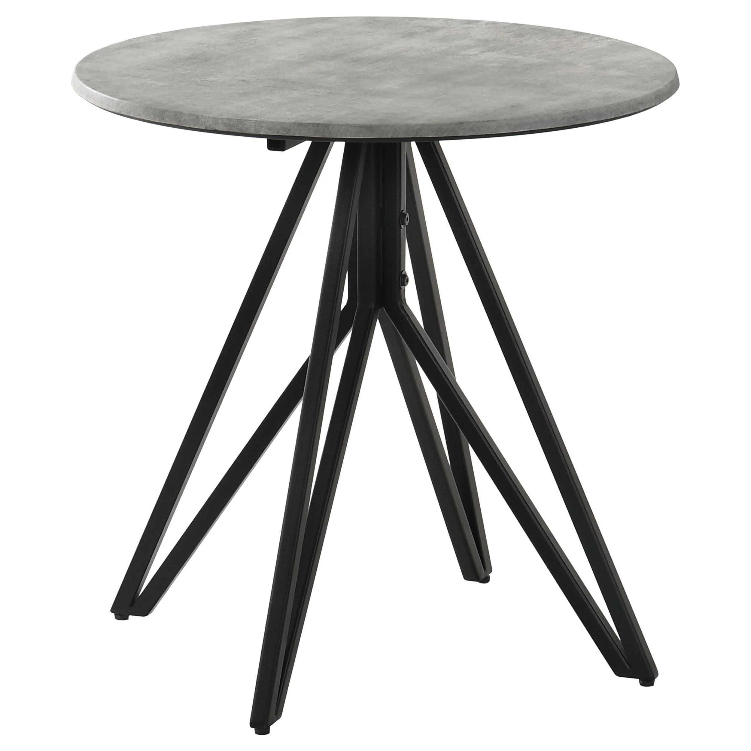 Hadi 3-piece Round SmartTop Coffee and End Table Set Cement - Image 3