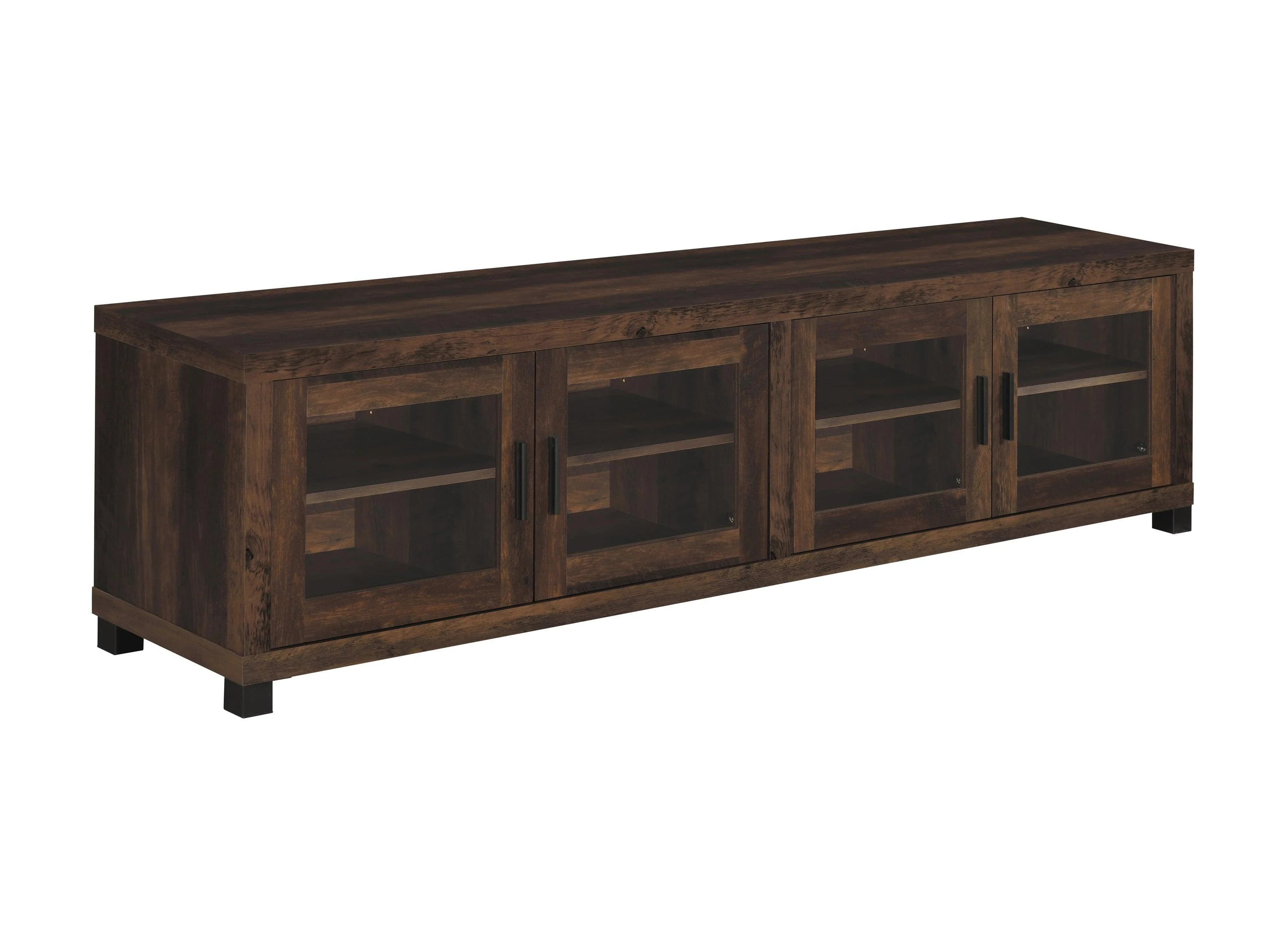 Sachin Rectangular TV Console With Glass Doors - Image 2