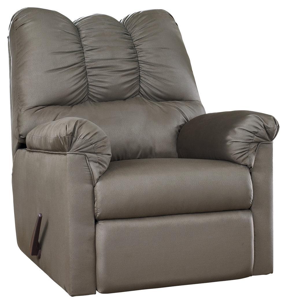 Darcy Cobblestone Microfiber Recliner - Image 2