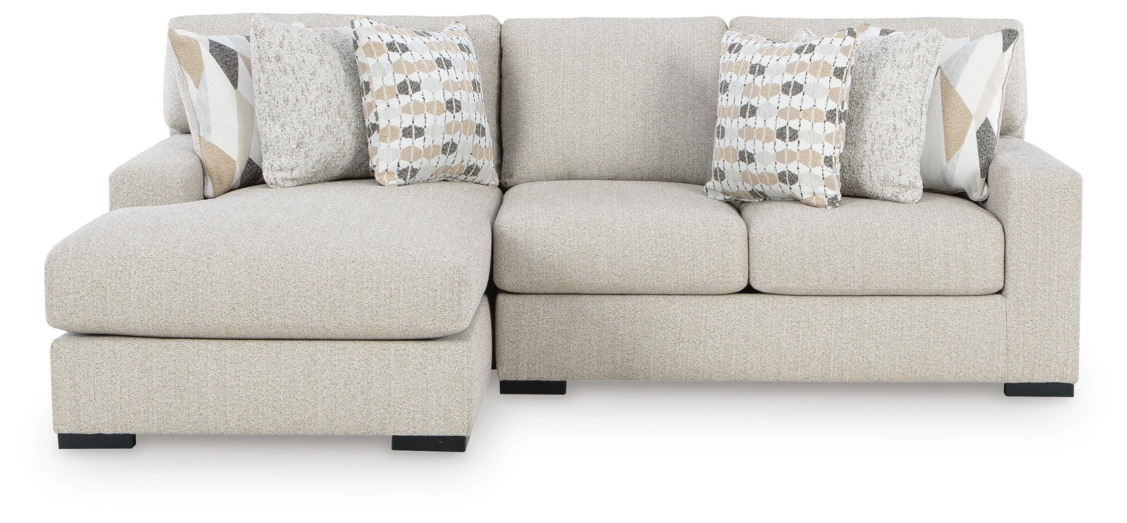 Laurelgrove Pebble Chenille,Performance Fabric,Next-Gen Nuvella™ 2-Piece Sectional Sofa Chaise - Image 2