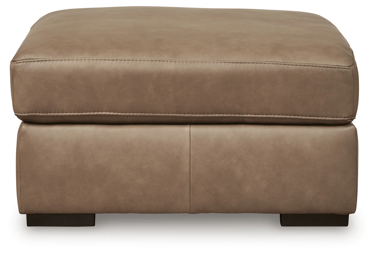 Veronella Sahara Leather Oversized Accent Ottoman - Image 3