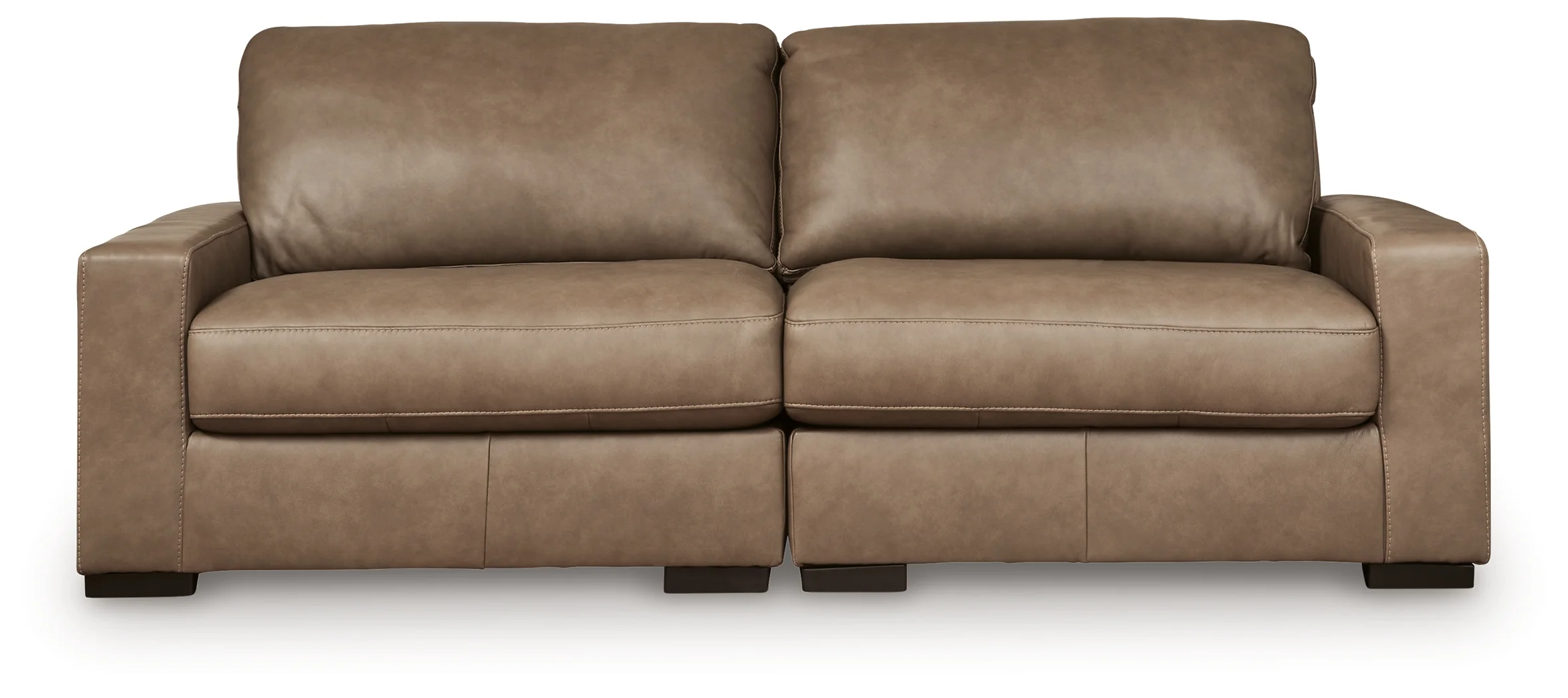 Veronella Sahara Leather 2-Piece Sectional Sofa - Image 2
