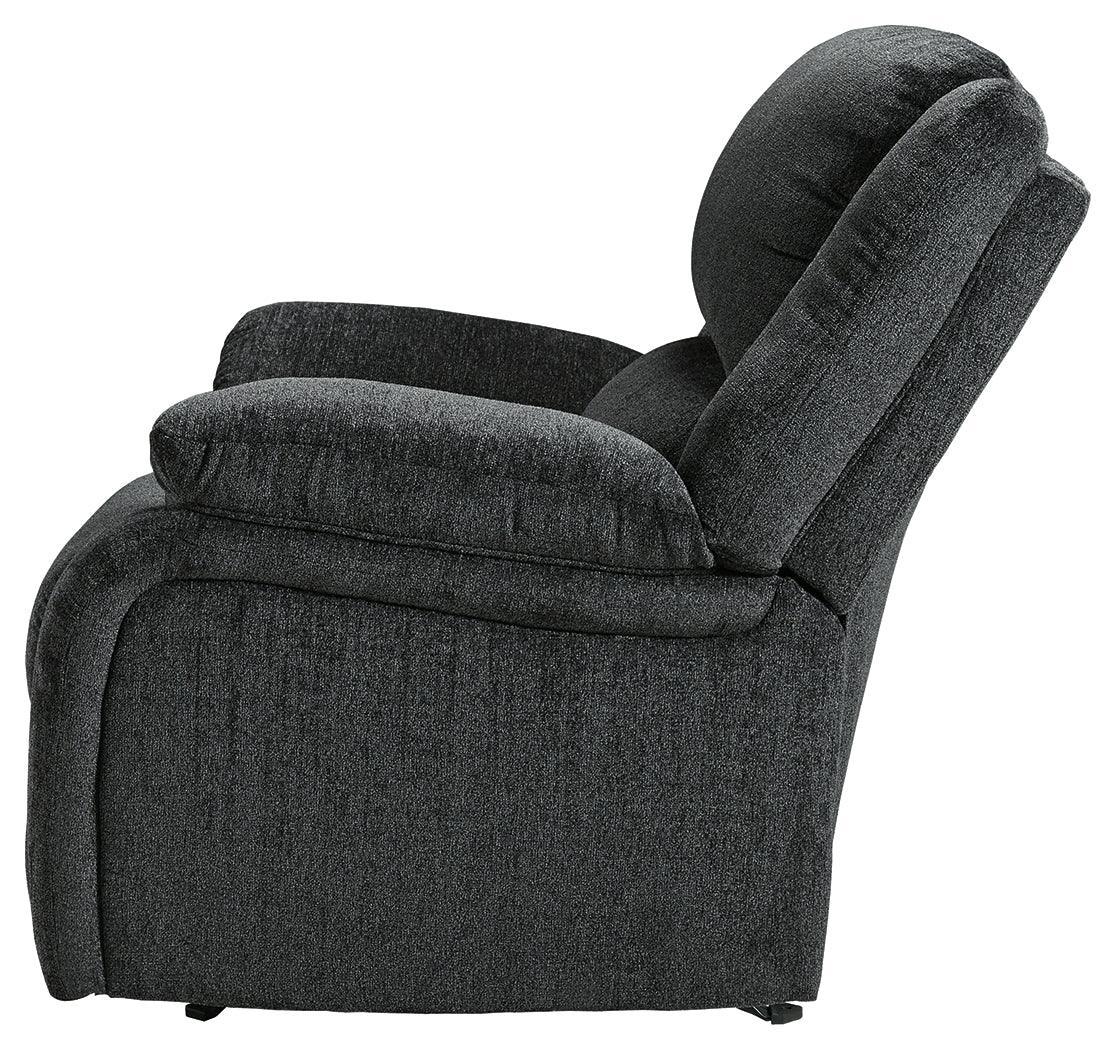 Draycoll Slate Chenille Recliner - Image 3