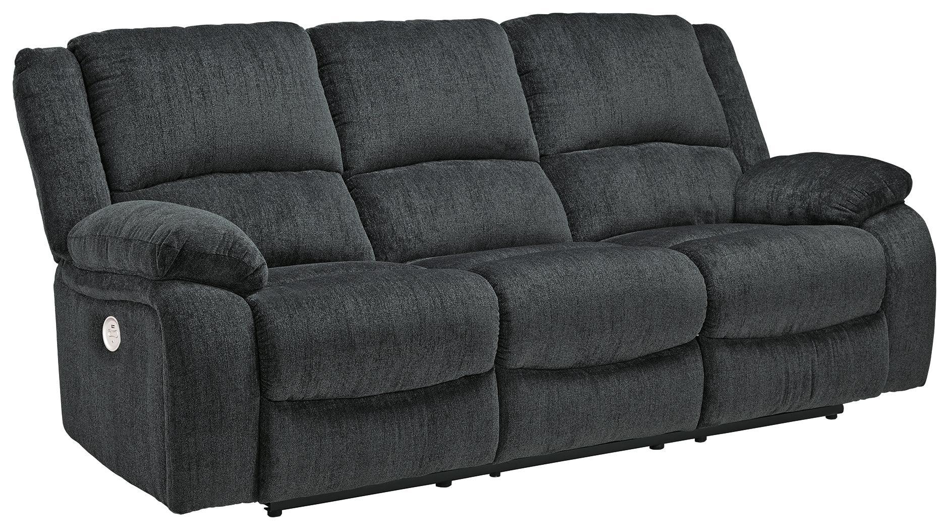Draycoll Slate Chenille Power Reclining Sofa - Image 2